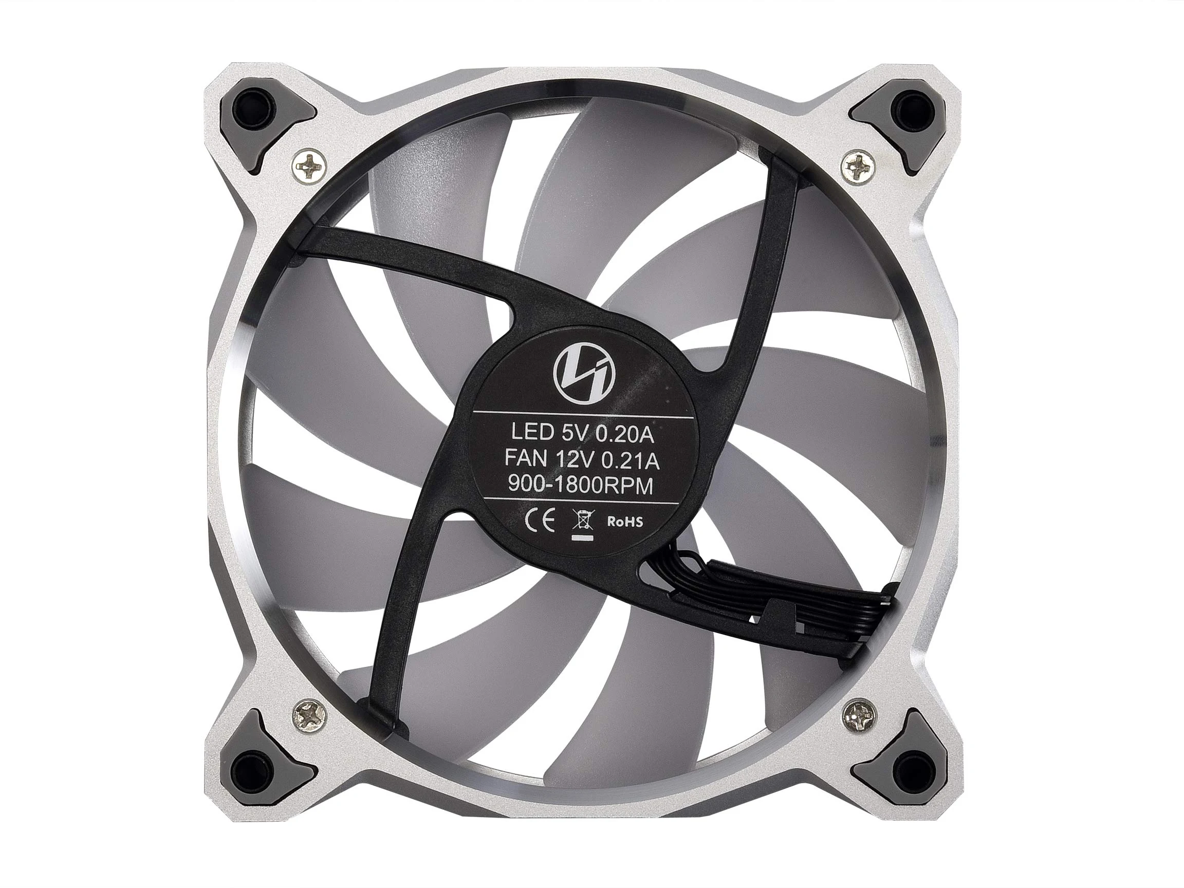 Fan LIAN LI BORA Digital 120 Triple Pack - Silver - ARGB - New