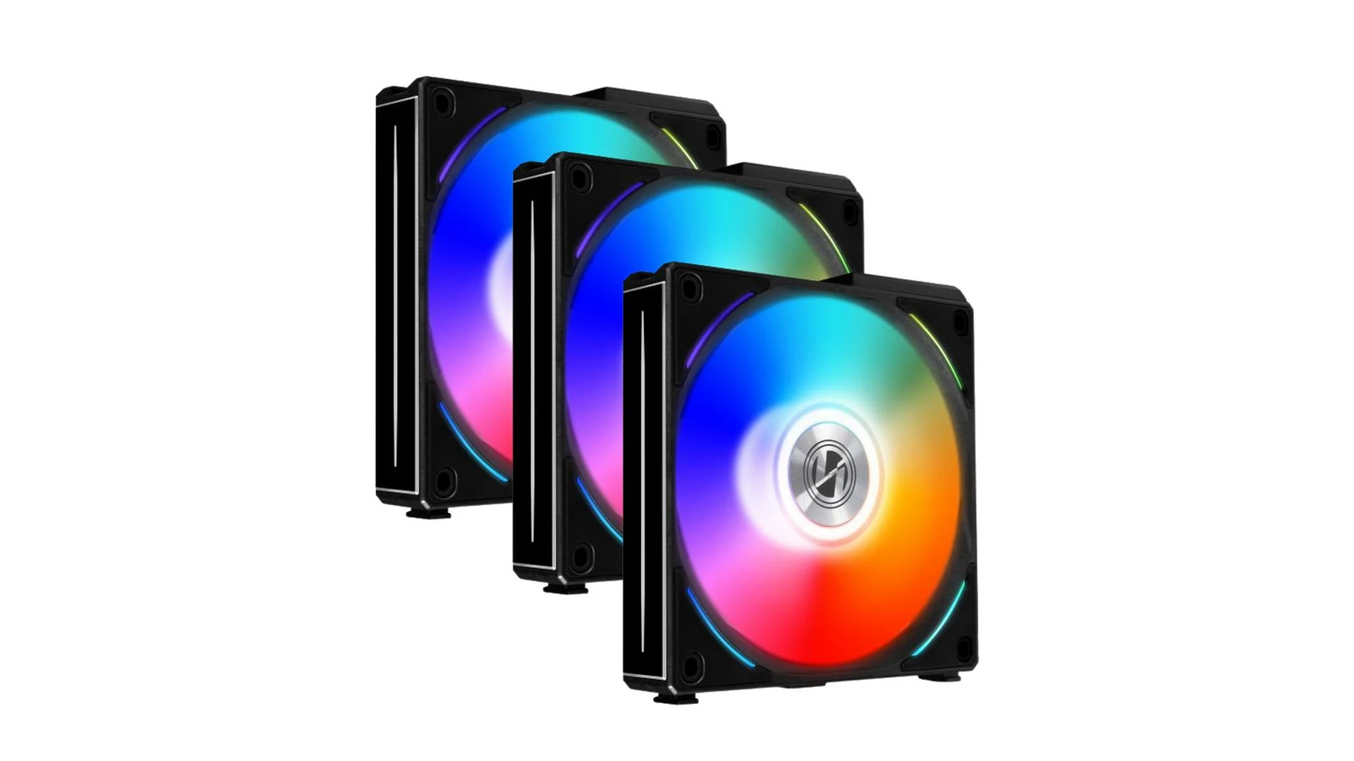Fan LIAN LI UNI FAN AL120 Triple Pack - Black - ARGB - New
