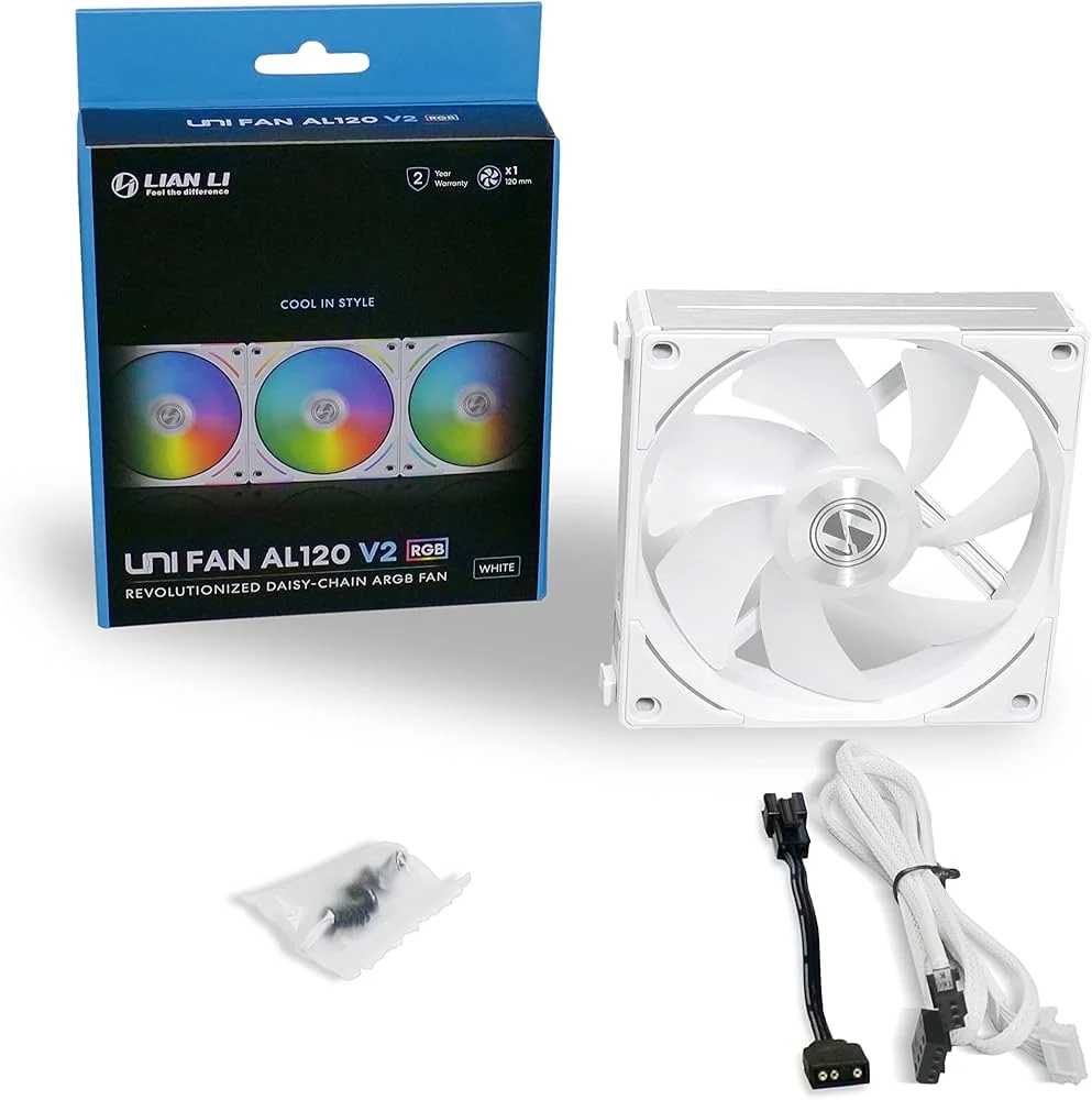 Fan LIAN LI UNI FAN AL120 Triple Pack - White - ARGB - New