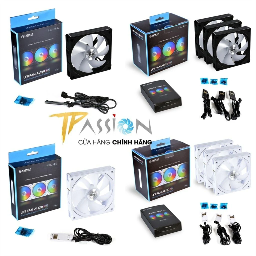 Fan LIAN LI UNI FAN AL140 Single Pack - White - ARGB - New