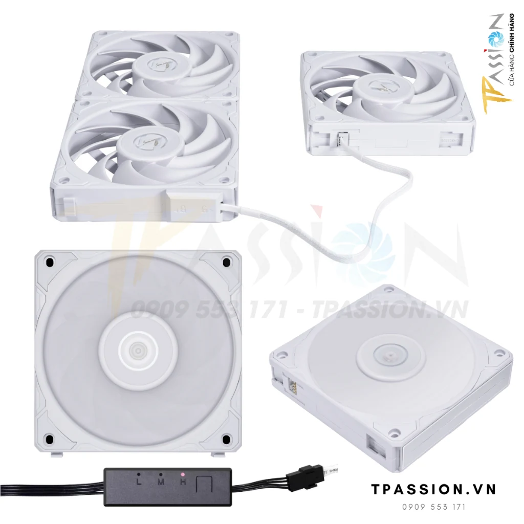 Fan LIAN LI UNI FAN P28 120 Single Pack - White - PWM - New