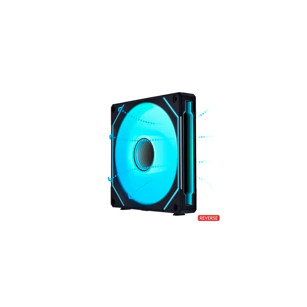 Fan LIAN LI UNI FAN SL-INF 140 Reverse Blade Single Pack - Black - ARGB - New