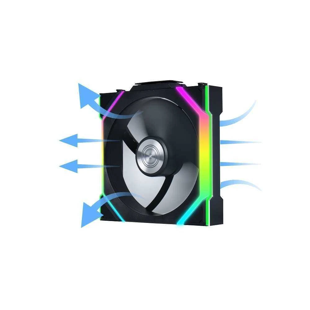Fan LIAN LI UNI FAN SL Wireless 120 Reverse Blade Single Pack - Black - ARGB - New