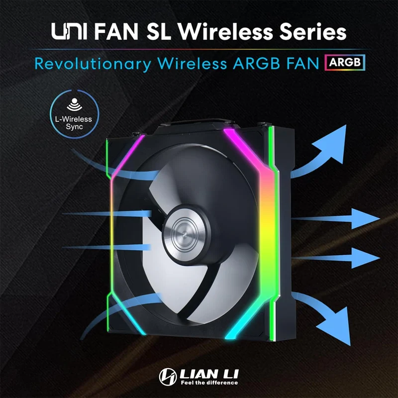 Fan LIAN LI UNI FAN SL Wireless 120 Single Pack - Black - ARGB - New