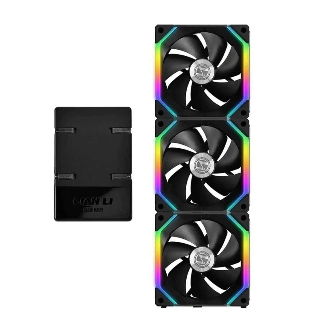 Fan LIAN LI UNI FAN SL120 Triple Pack - Black - ARGB - New
