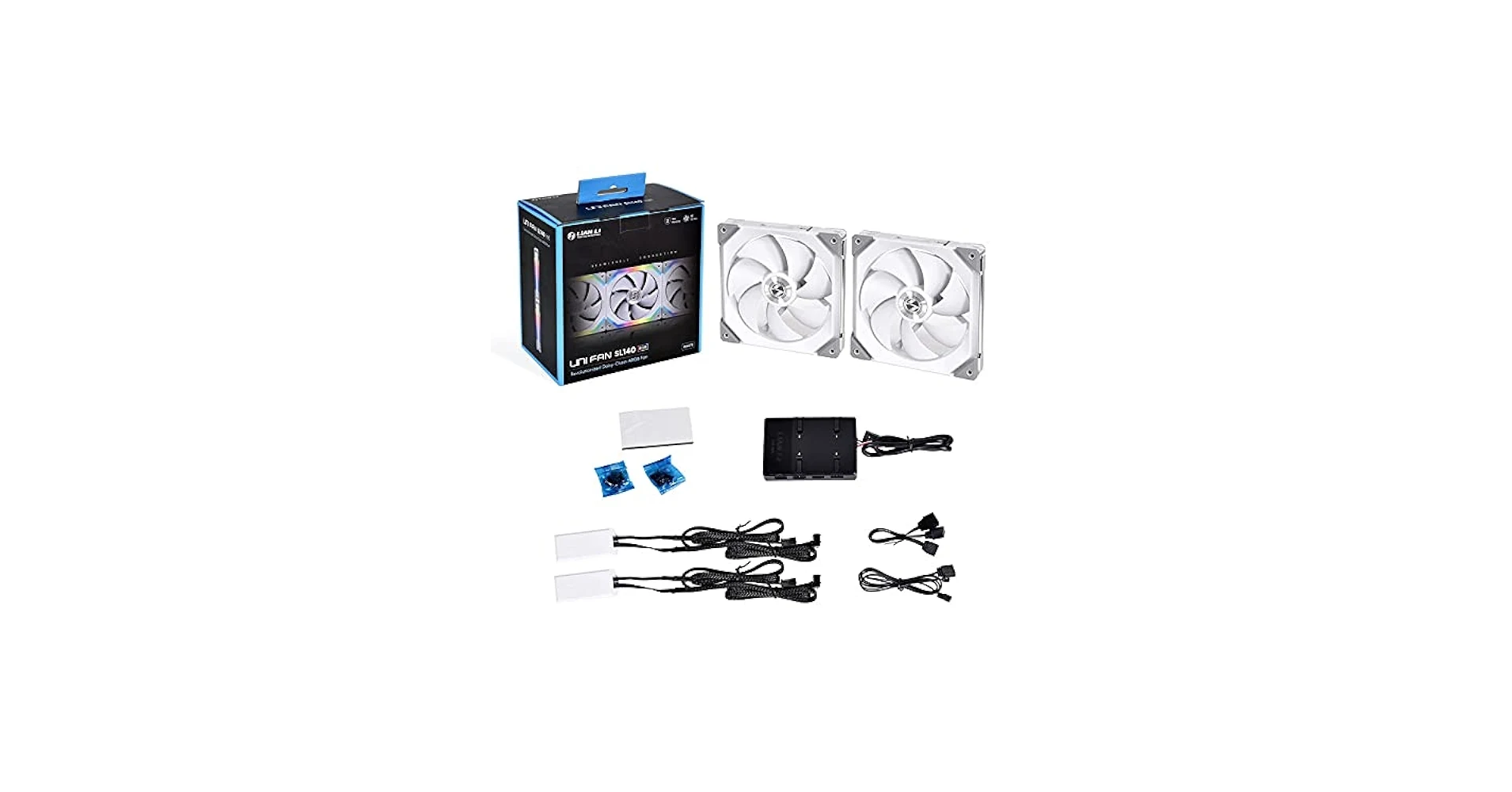 Fan LIAN LI UNI FAN SL140 V2 Single Pack - White - ARGB - New