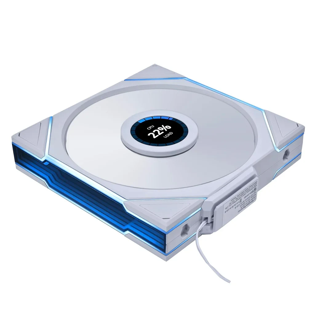 Fan LIAN LI UNI FAN TL 140 Reverse Blade Single Pack - White - ARGB - New