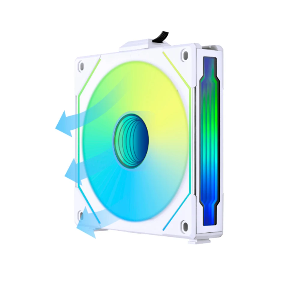 Fan LIAN LI UNI FAN TL 140 Reverse Blade Single Pack - White - ARGB - New