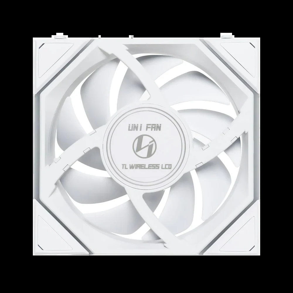 Fan LIAN LI UNI FAN TL LCD 120 Reverse Blade Single Pack - White - ARGB - New
