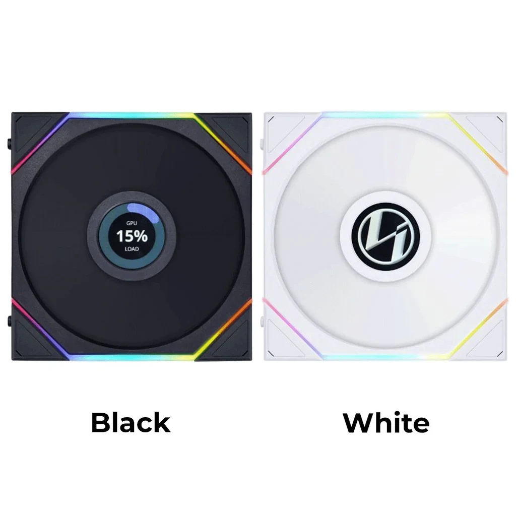 Fan LIAN LI UNI FAN TL LCD 140 Single Pack - White - ARGB - New