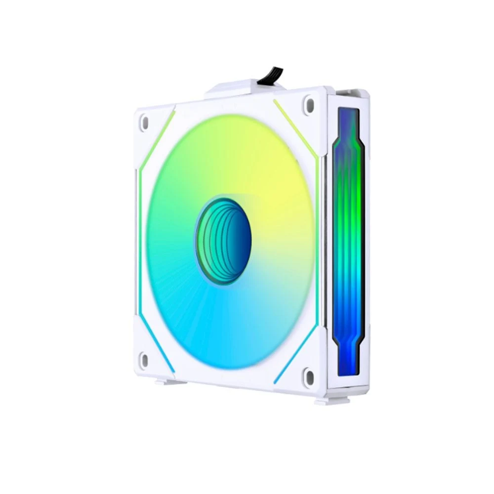 Fan LIAN LI UNI FAN TL LCD Wireless 120 Reverse Blade Single Pack - White - ARGB - New