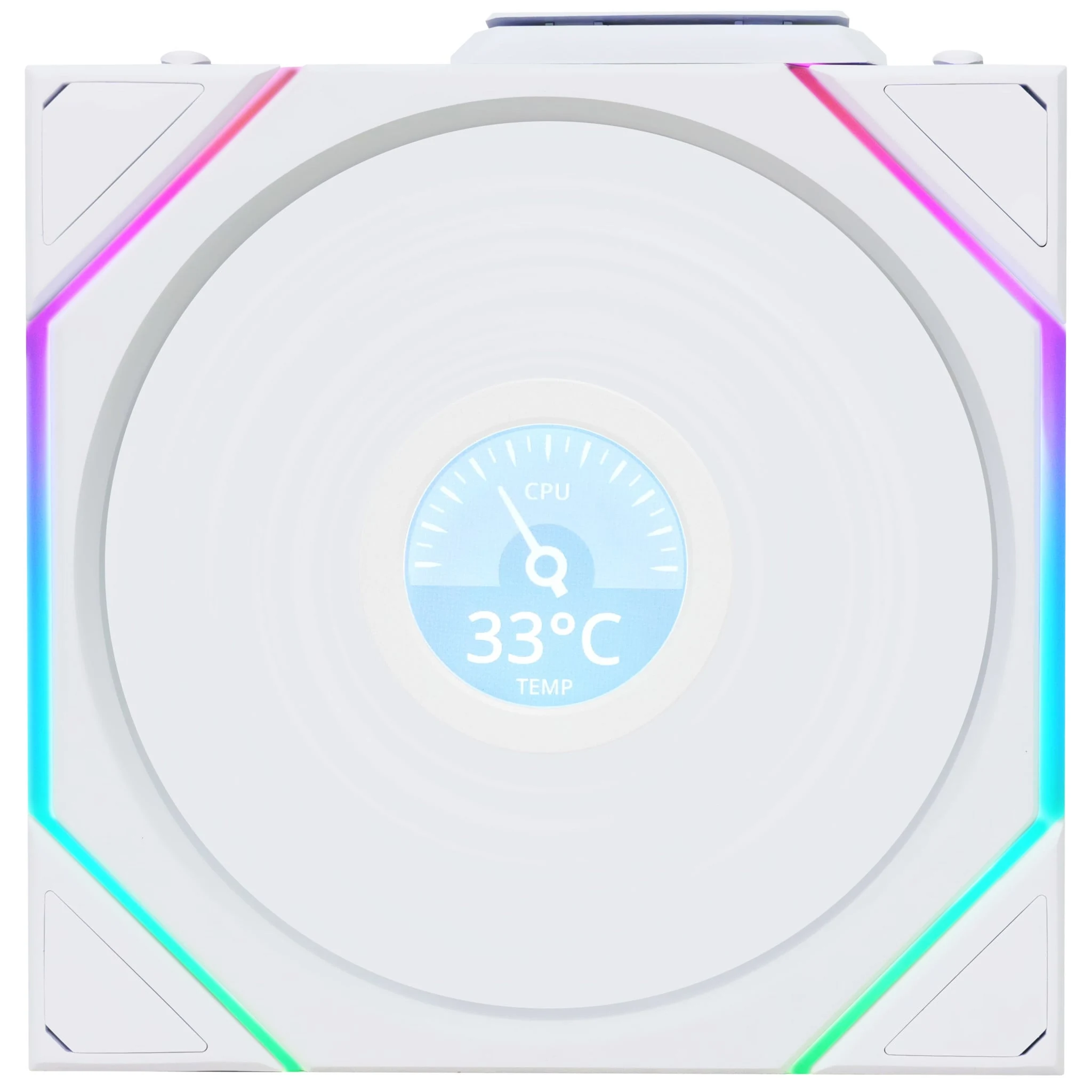 Fan LIAN LI UNI FAN TL LCD Wireless 120 Single Pack - White - ARGB - New