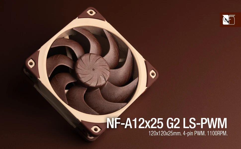 Fan Noctua NF-A12x25 G2 LS-PWM - Brown/Beige - PWM - New