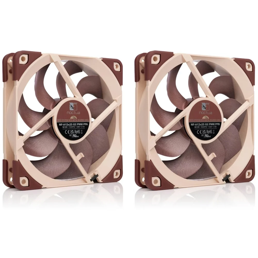 Fan Noctua NF-A12x25 G2 PWM - Brown/Beige - PWM - New