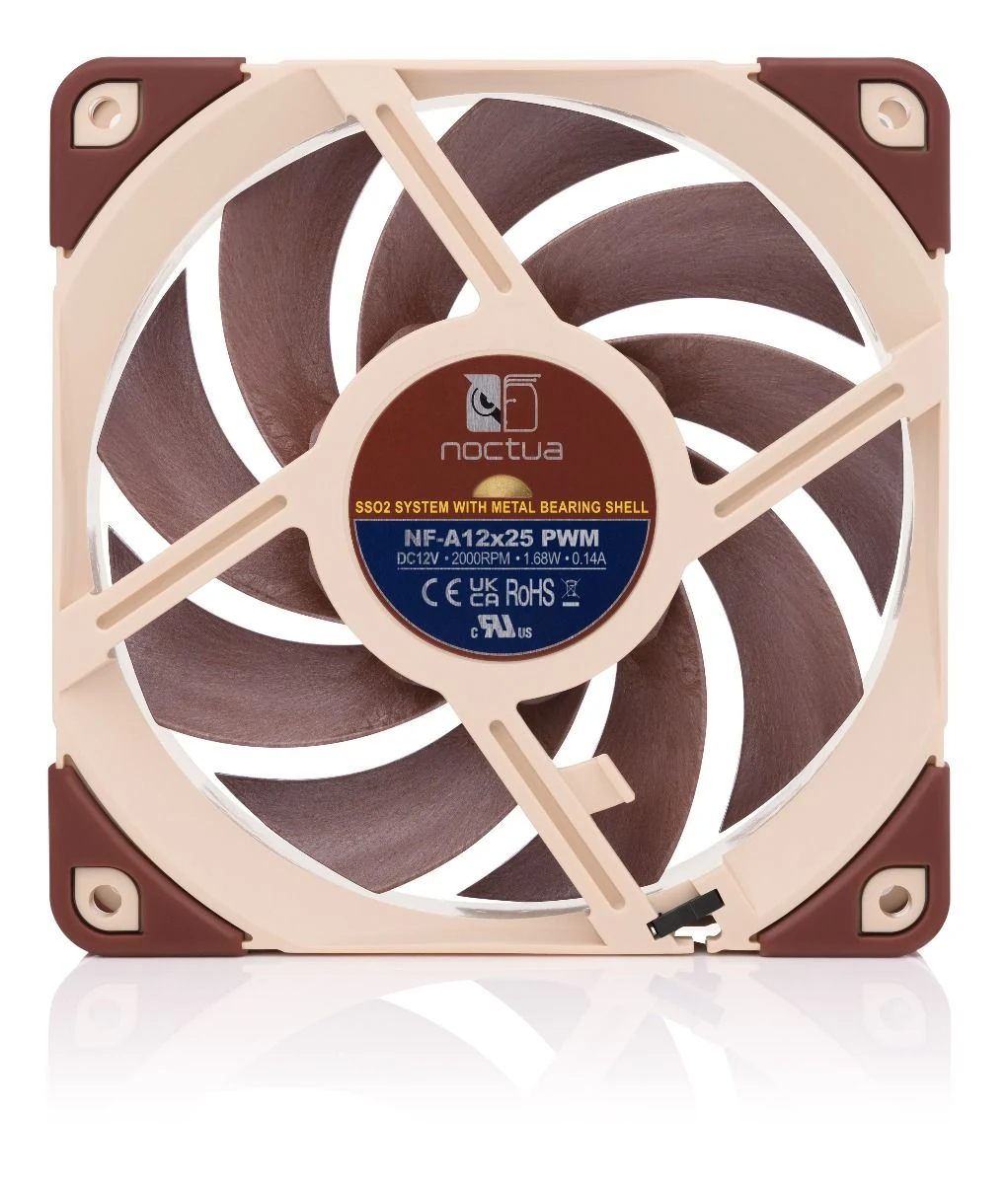 Fan Noctua NF-A12x25 LS-PWM - Brown/Beige - PWM - New