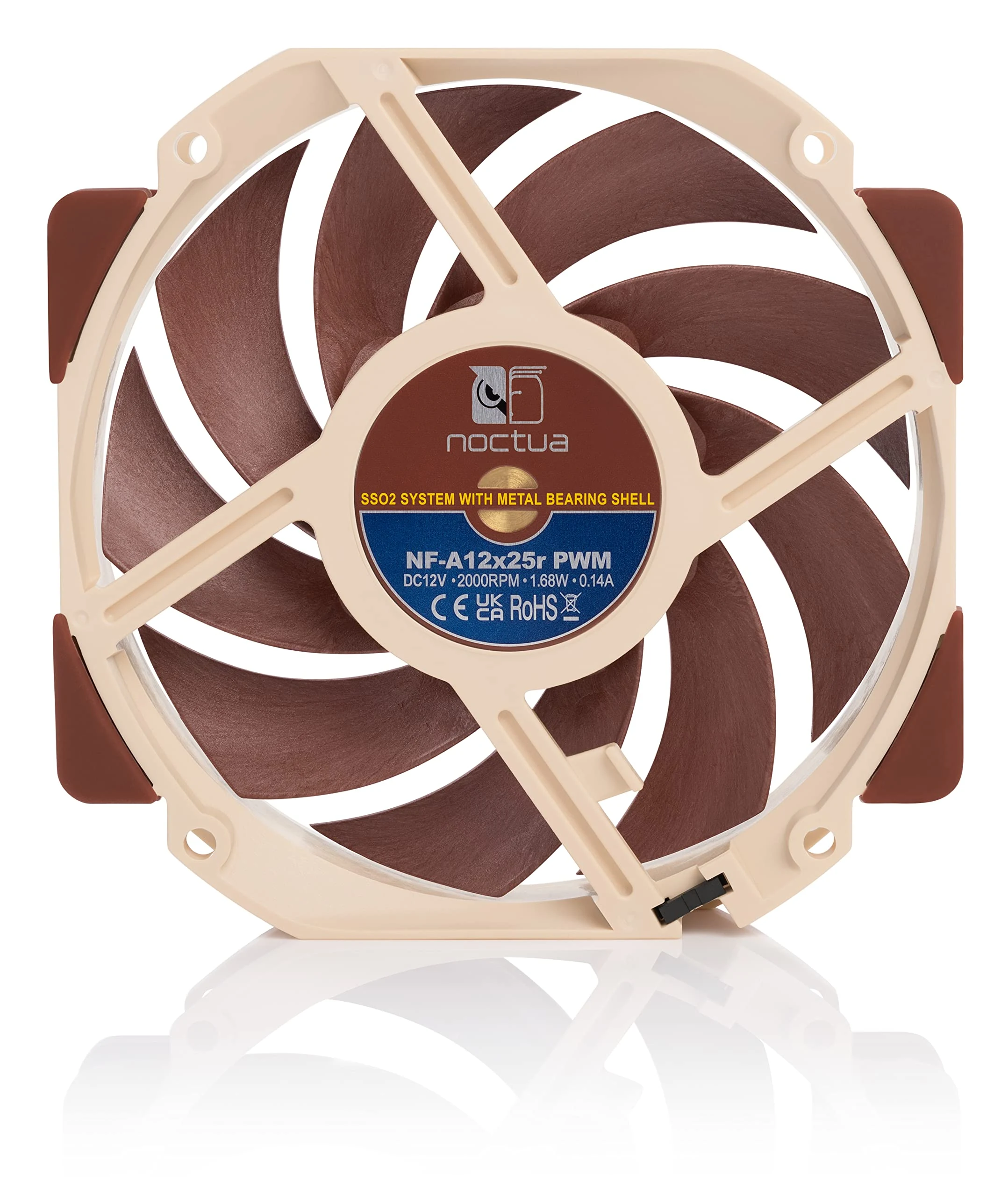 Fan Noctua NF-A12x25 PWM - Brown/Beige - PWM - New