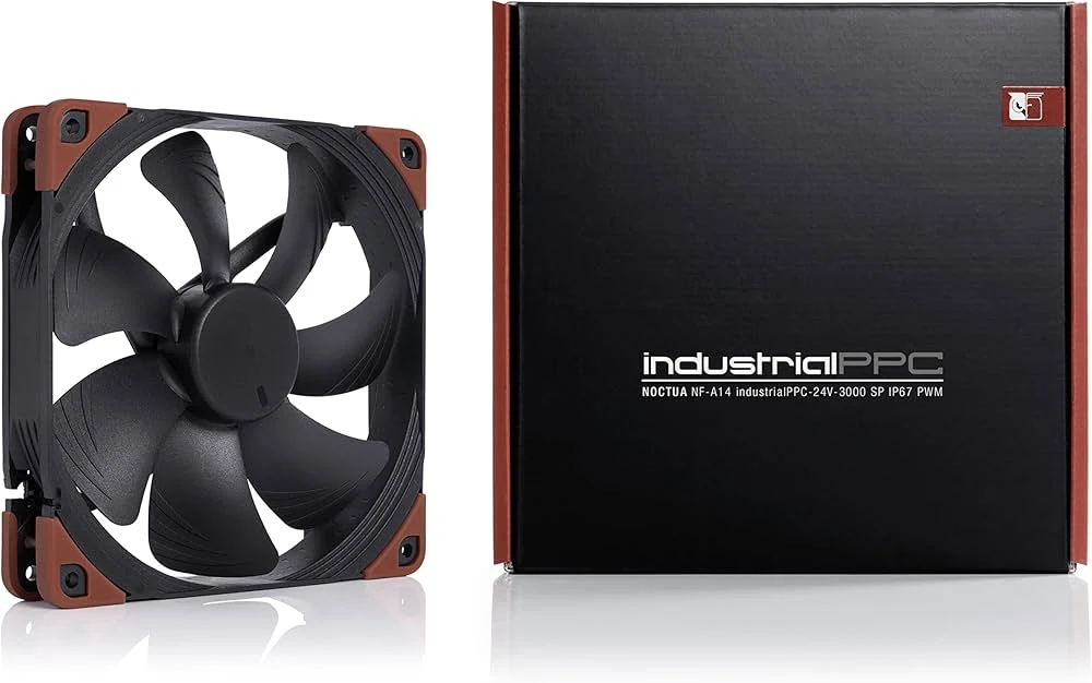 Fan Noctua NF-A14 industrialPPC-24V-3000 SP IP67 PWM - Black - 24V PWM - New