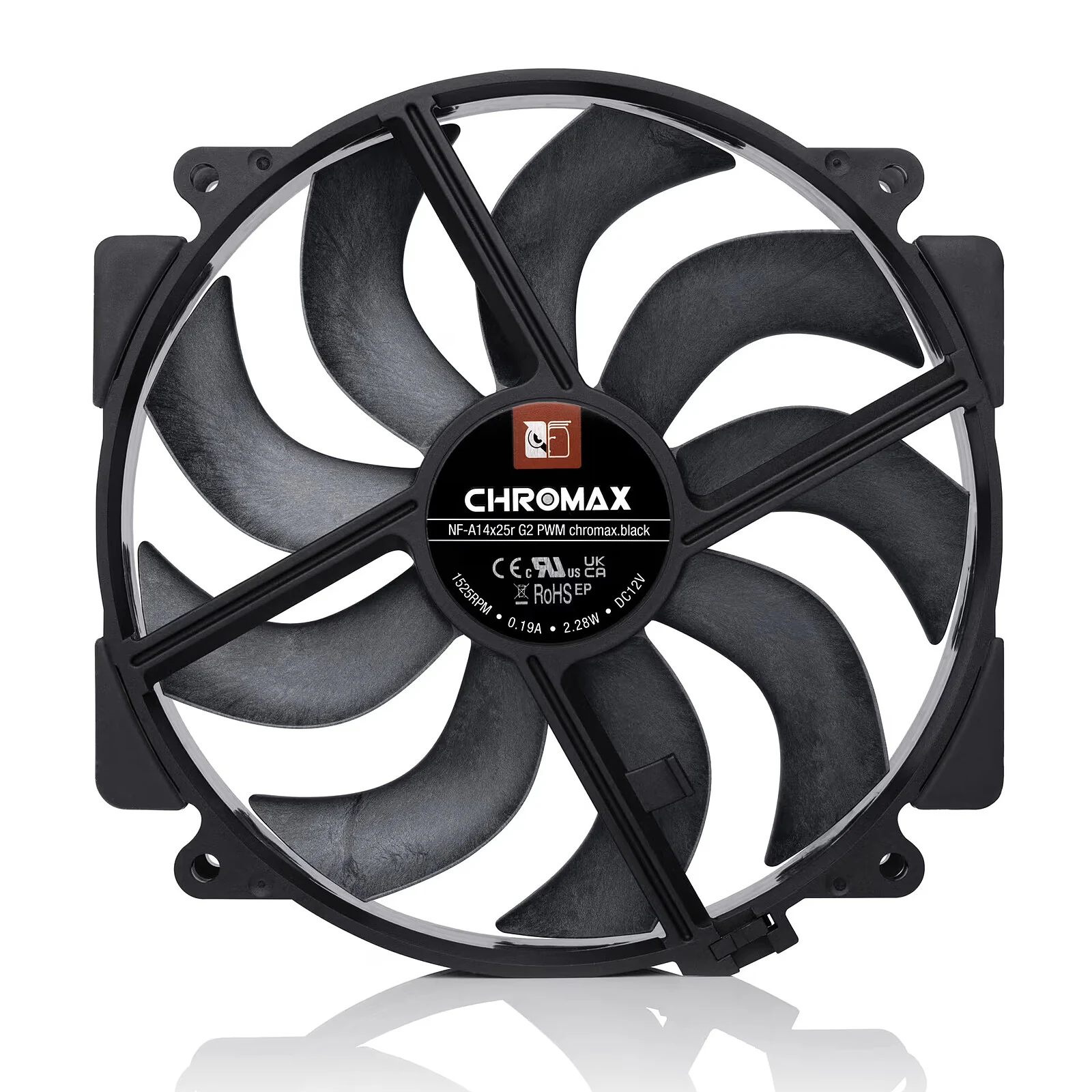 Fan Noctua NF-A14x25 G2 PWM chromax.black - Black - PWM - New