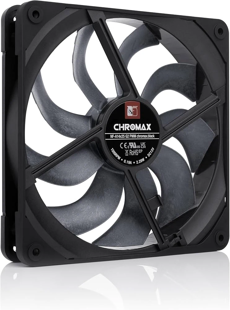 Fan Noctua NF-A14x25 G2 PWM chromax.black - Black - PWM - New