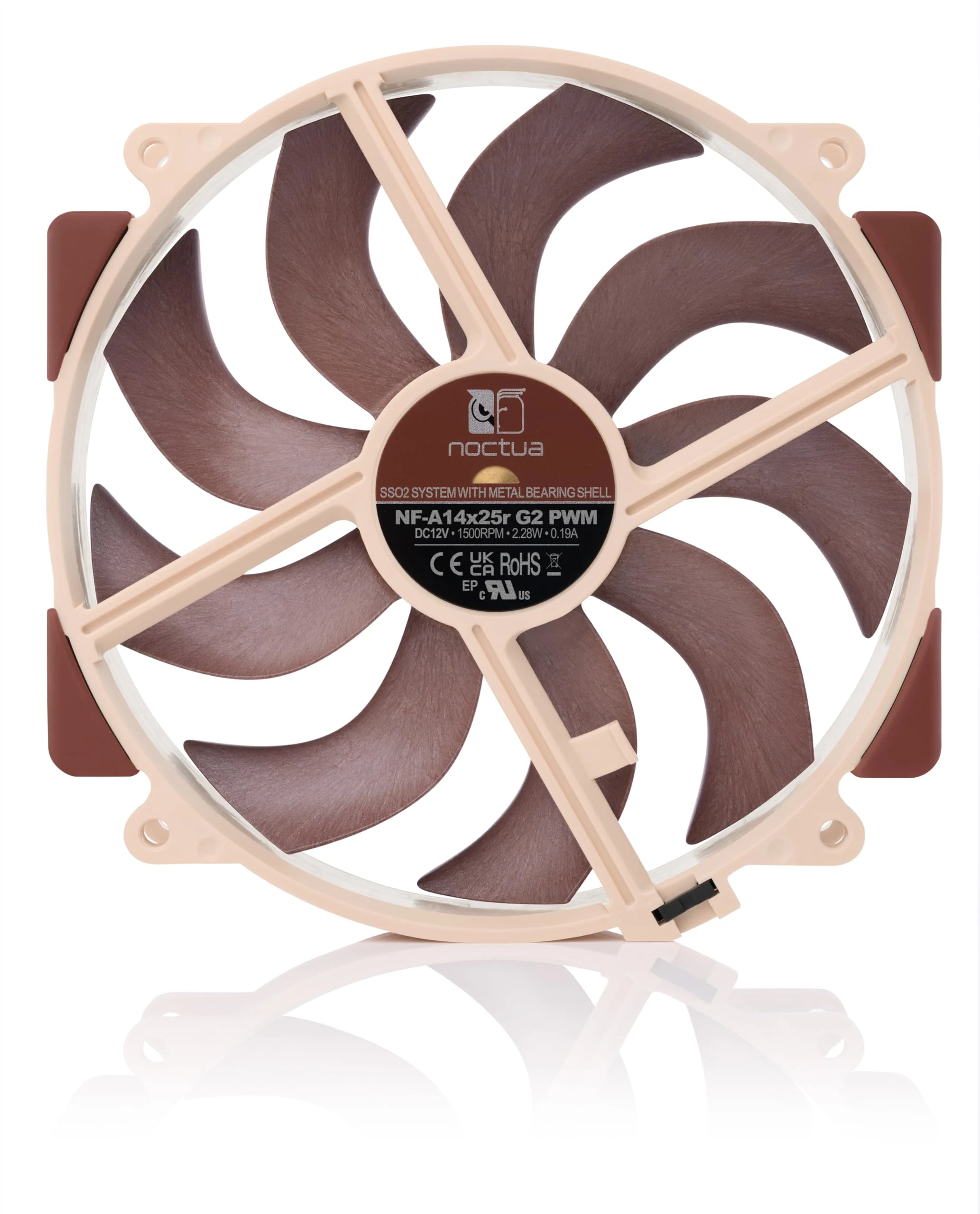 Fan Noctua NF-A14x25r G2 PWM - Brown/Beige - PWM - New