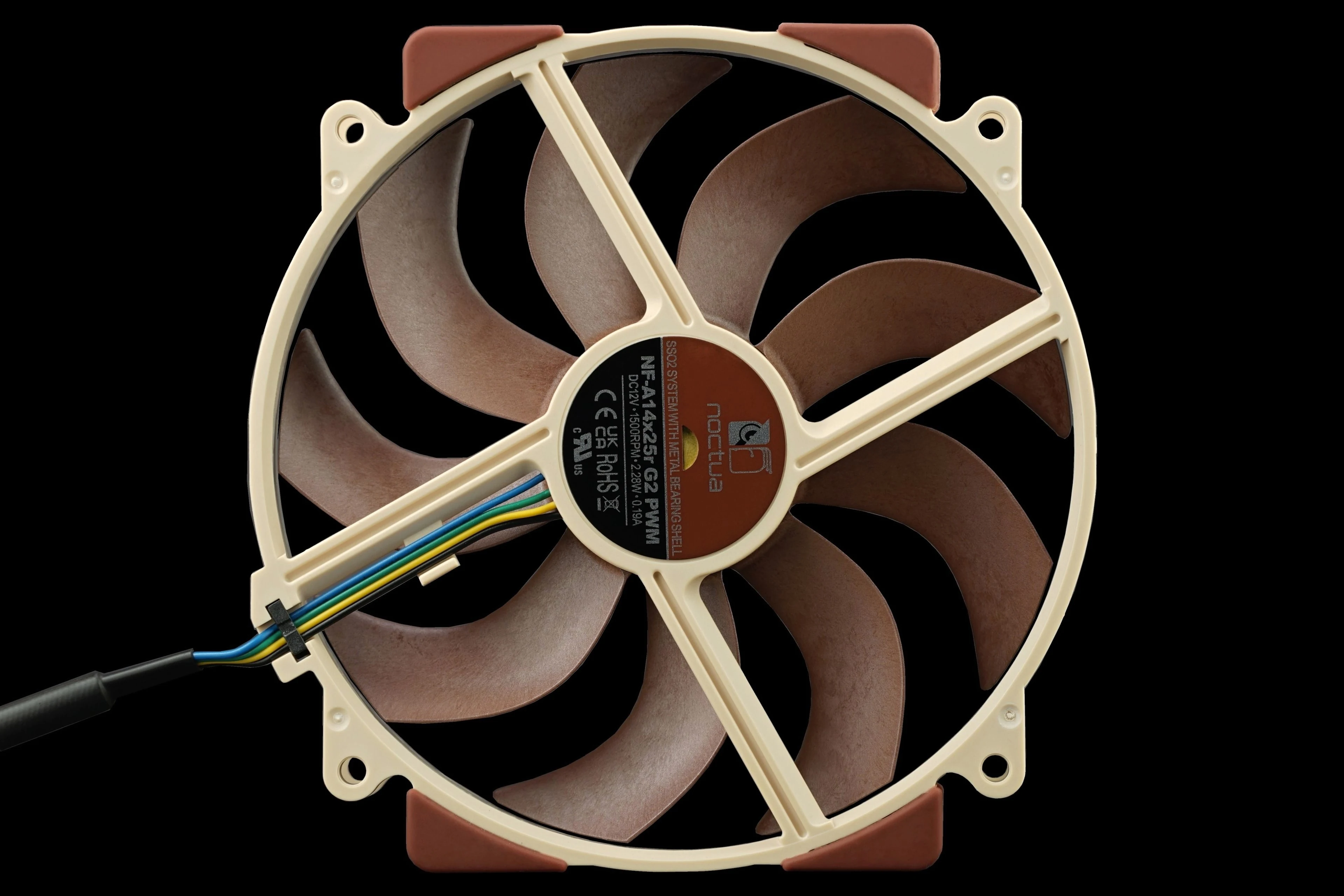 Fan Noctua NF-A14x25r G2 PWM - Brown/Beige - PWM - New