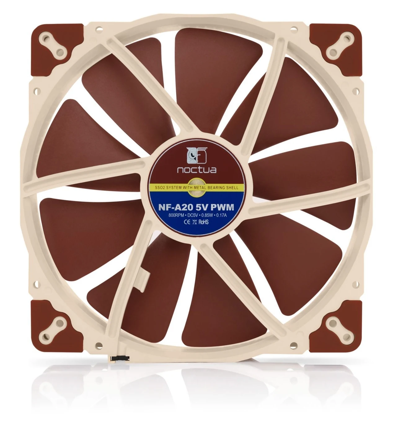 Fan Noctua NF-A20 5V - Brown/Beige - 5V - New