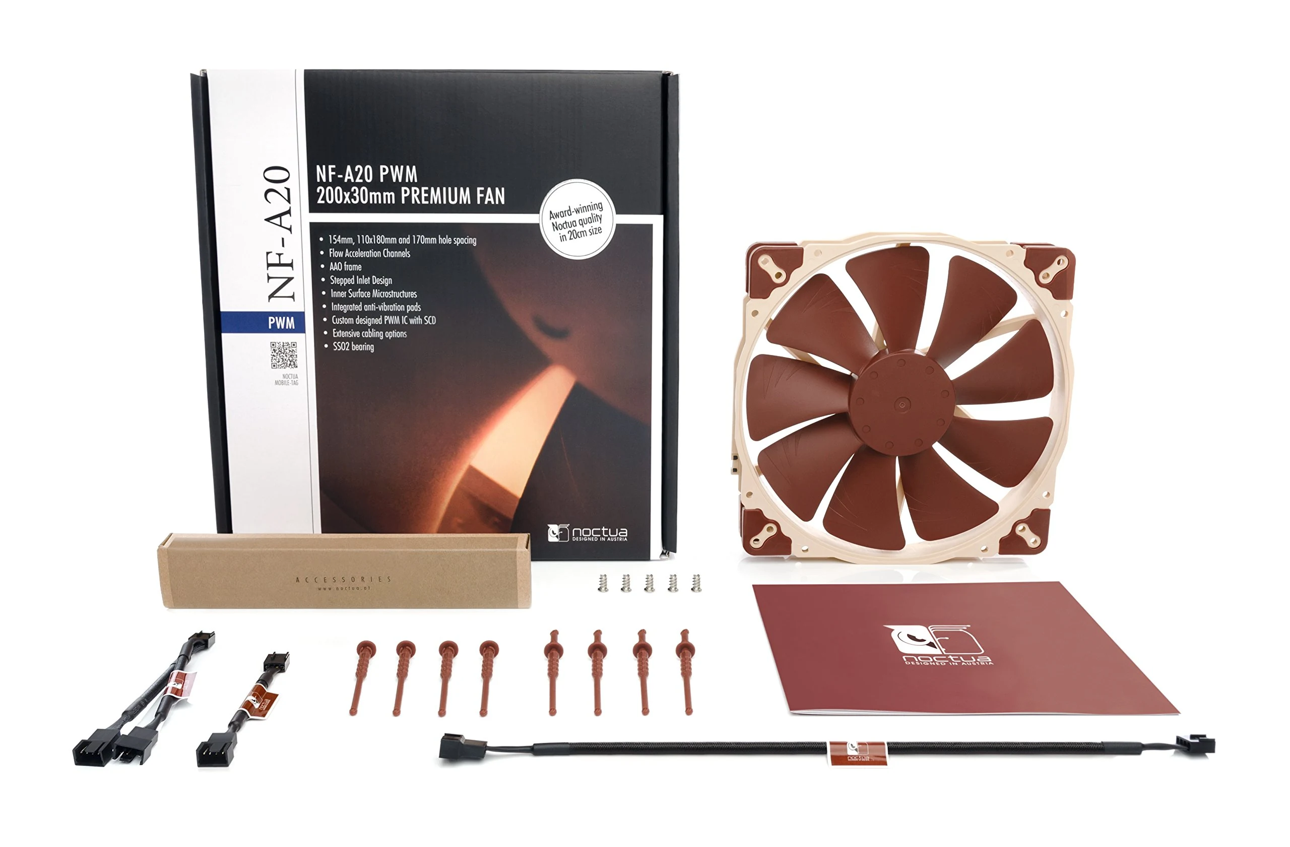 Fan Noctua NF-A20 5V PWM - Brown/Beige - 5V PWM - New
