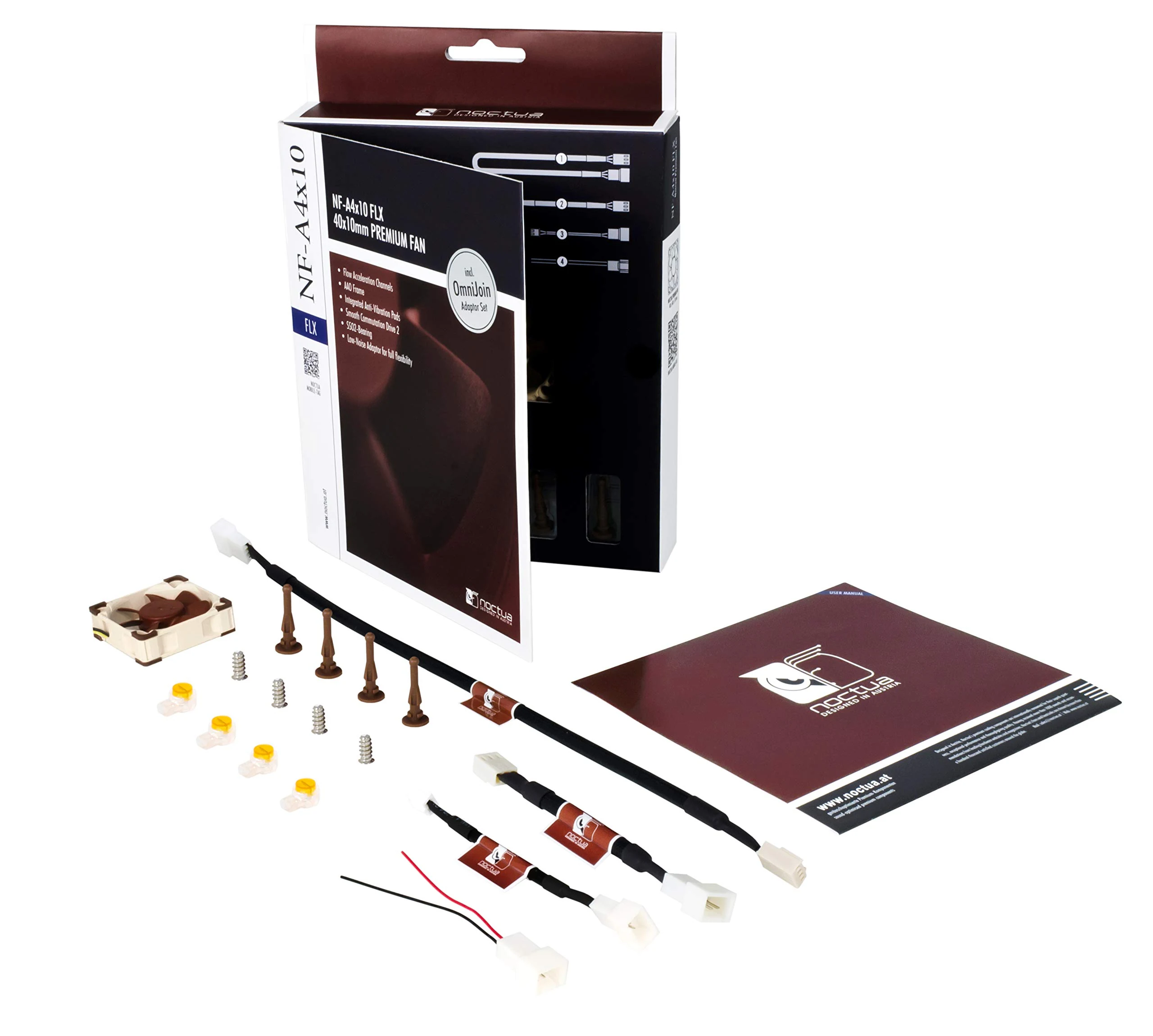 Fan Noctua NF-A4x10 FLX - Brown/Beige - 3 Pin - New