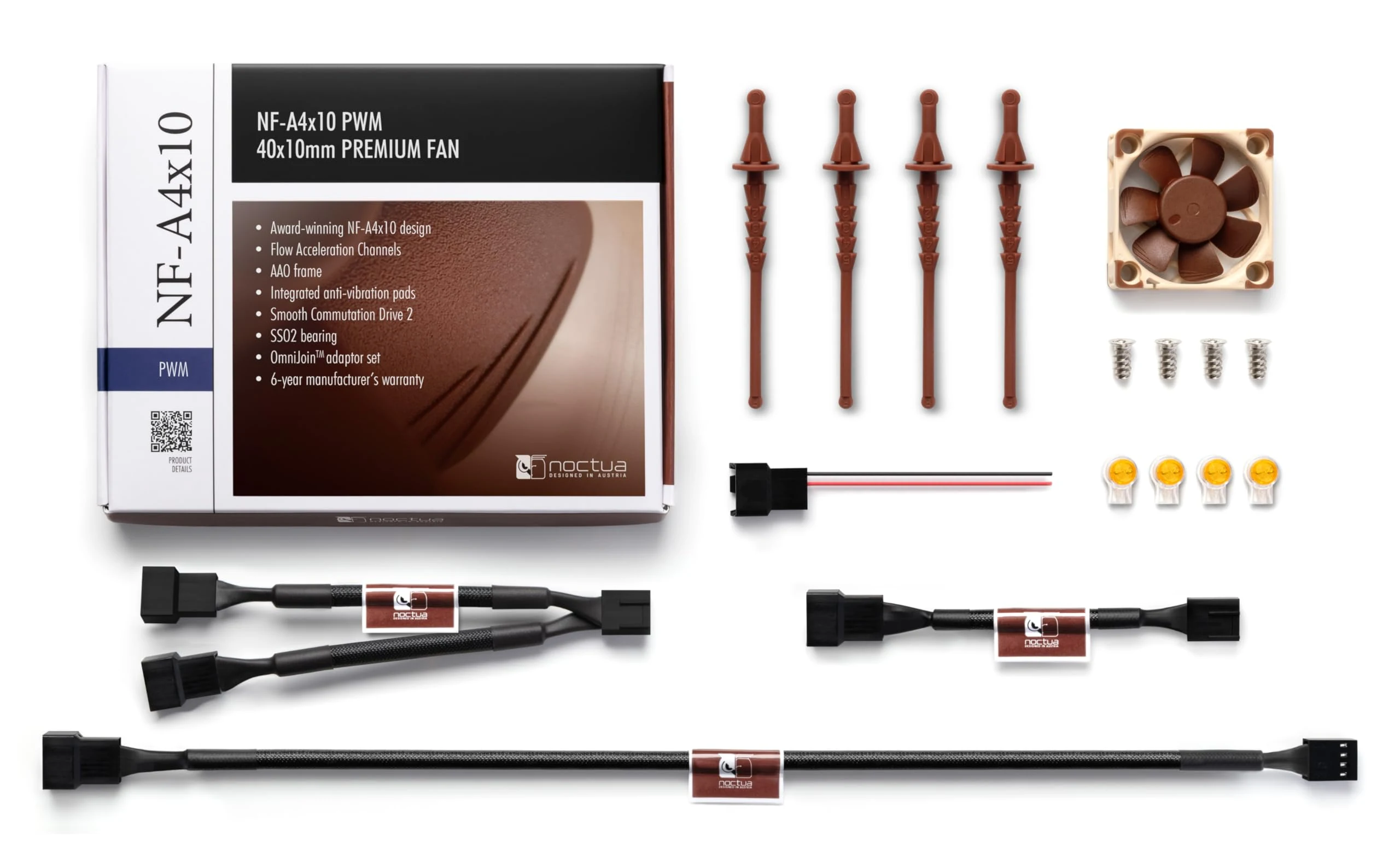 Fan Noctua NF-A4x10 PWM - Brown/Beige - PWM - New
