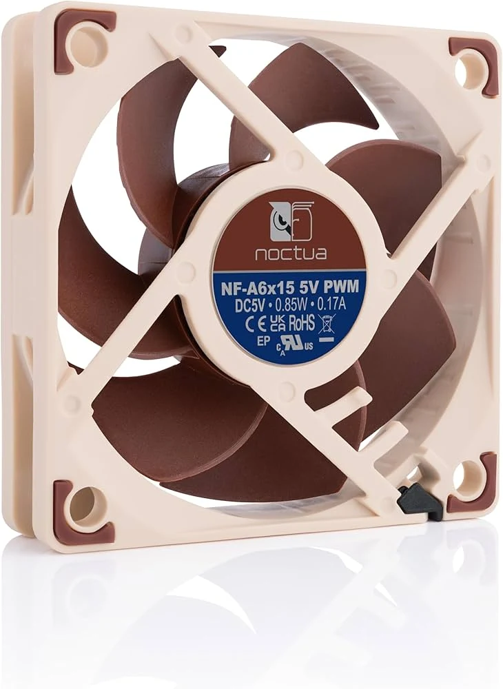Fan Noctua NF-A6x15 5V PWM - Brown/Beige - 5V PWM - New