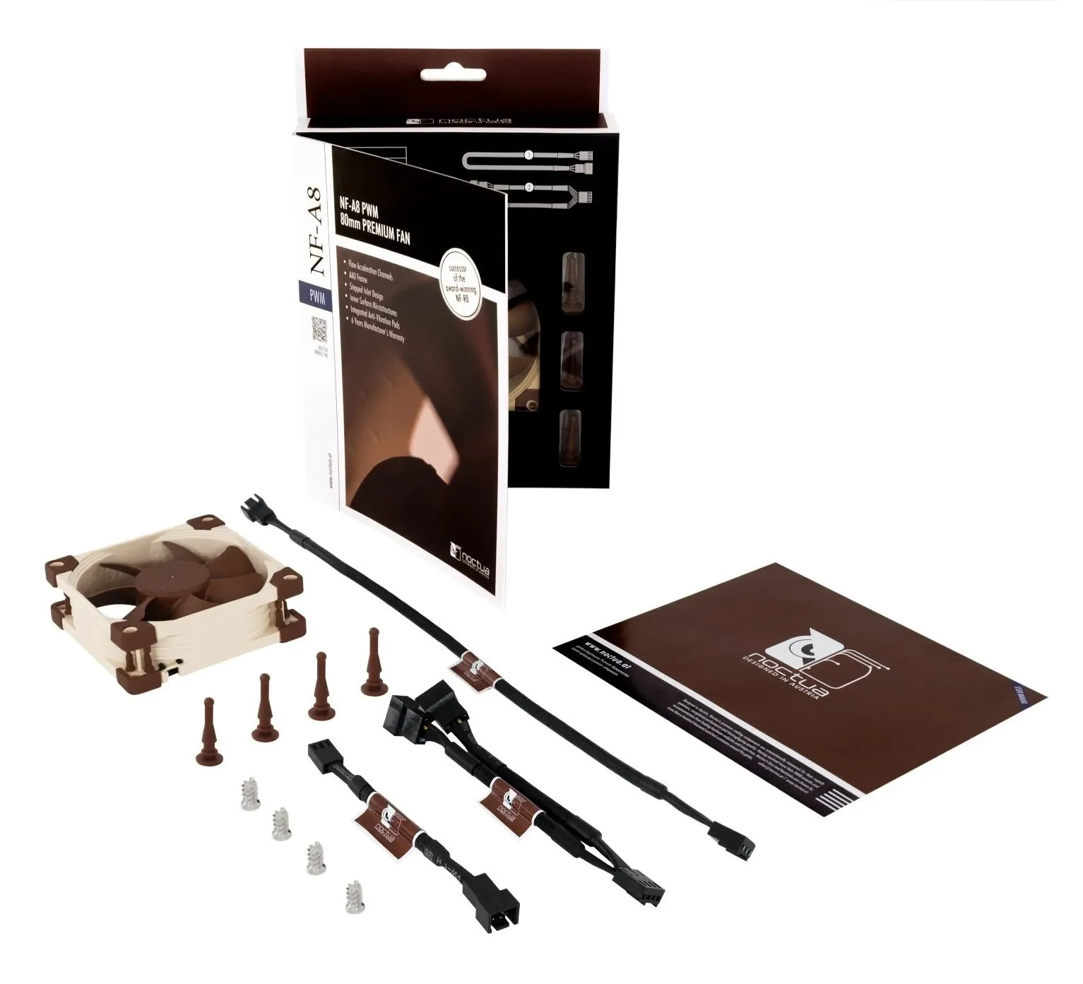 Fan Noctua NF-A8 5V PWM - Brown/Beige - 5V PWM - New