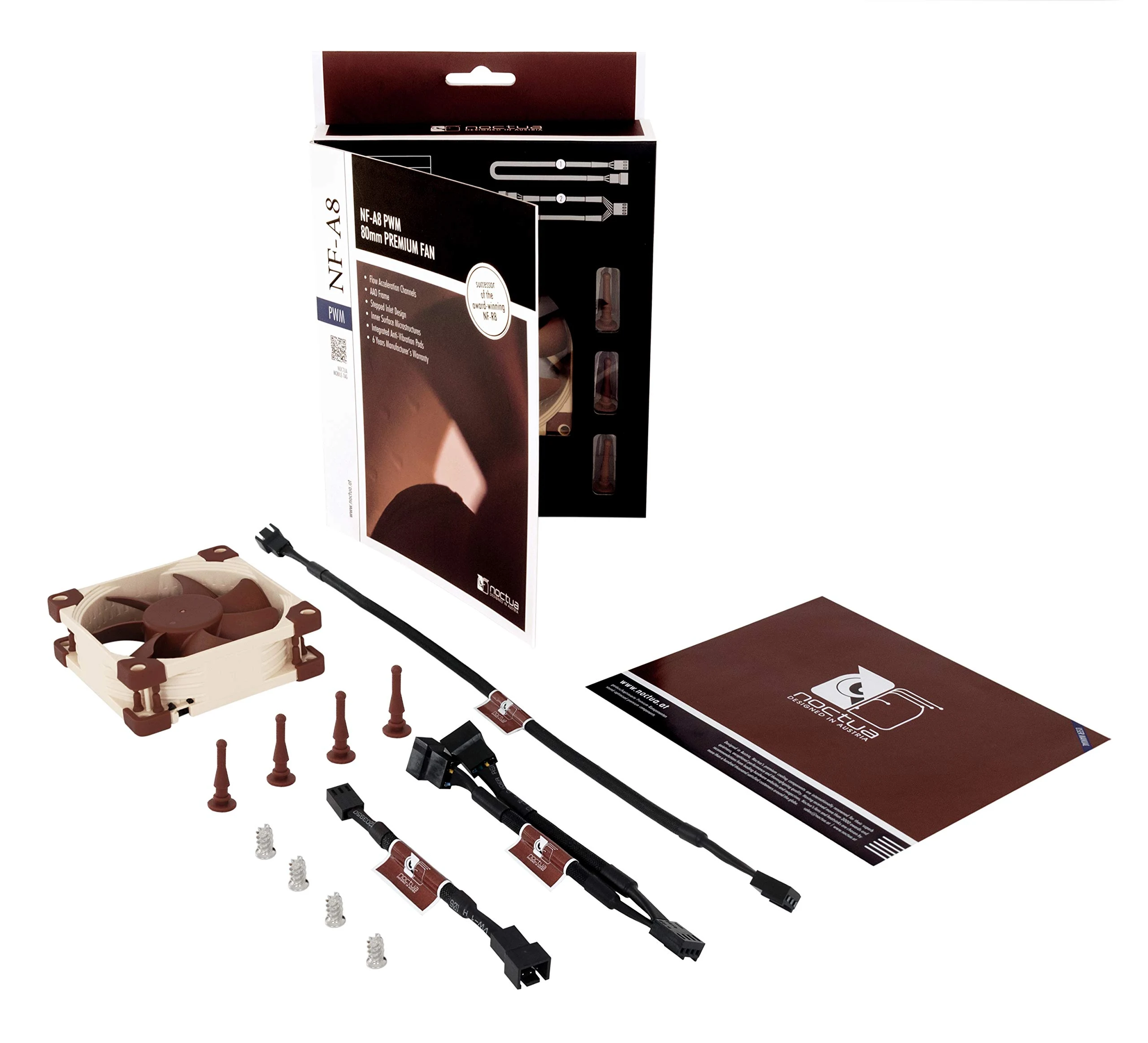 Fan Noctua NF-A8 PWM - Brown/Beige - PWM - New