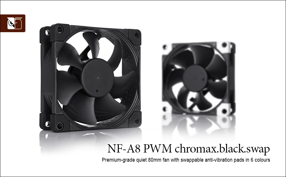 Fan Noctua NF-A8 PWM chromax.black.swap - Black - PWM - New