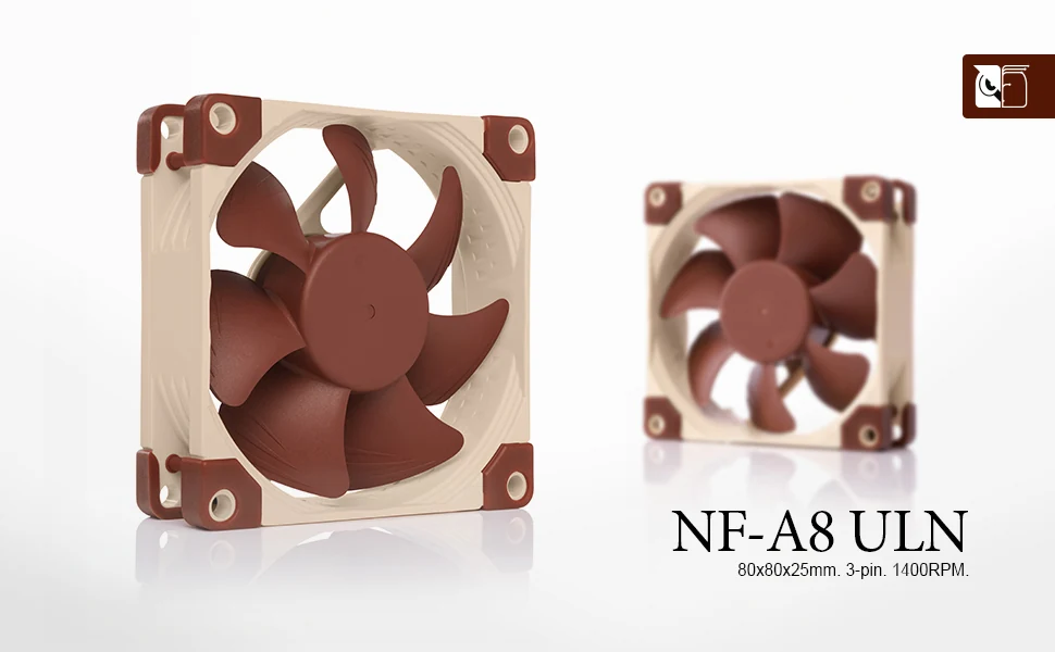 Fan Noctua NF-A8 ULN - Brown/Beige - 3 Pin - New