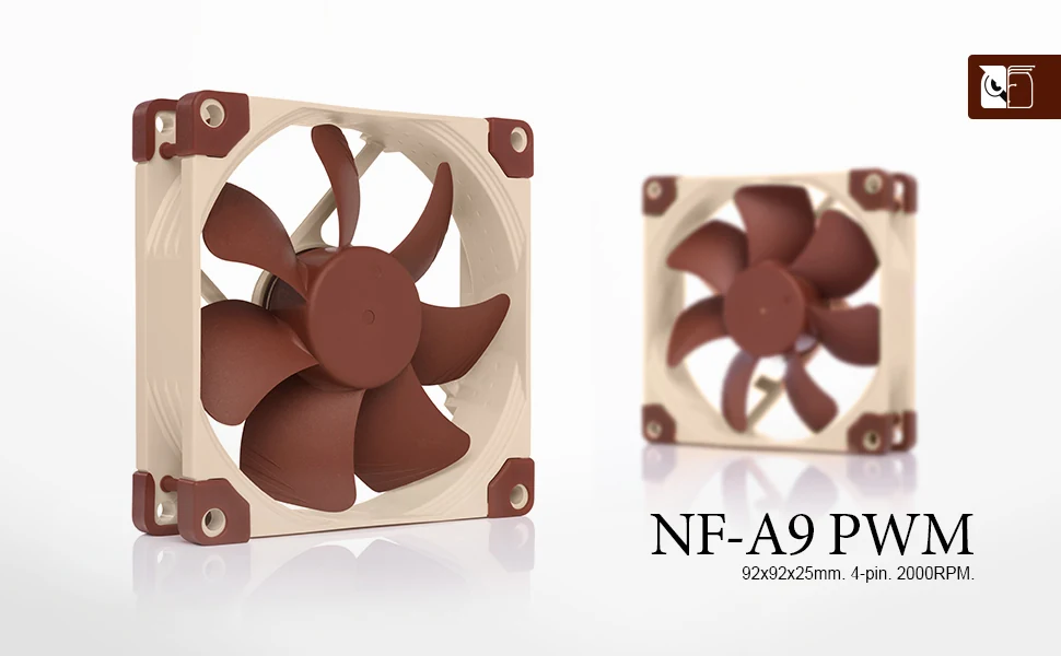 Fan Noctua NF-A9 PWM - Brown/Beige - PWM - New