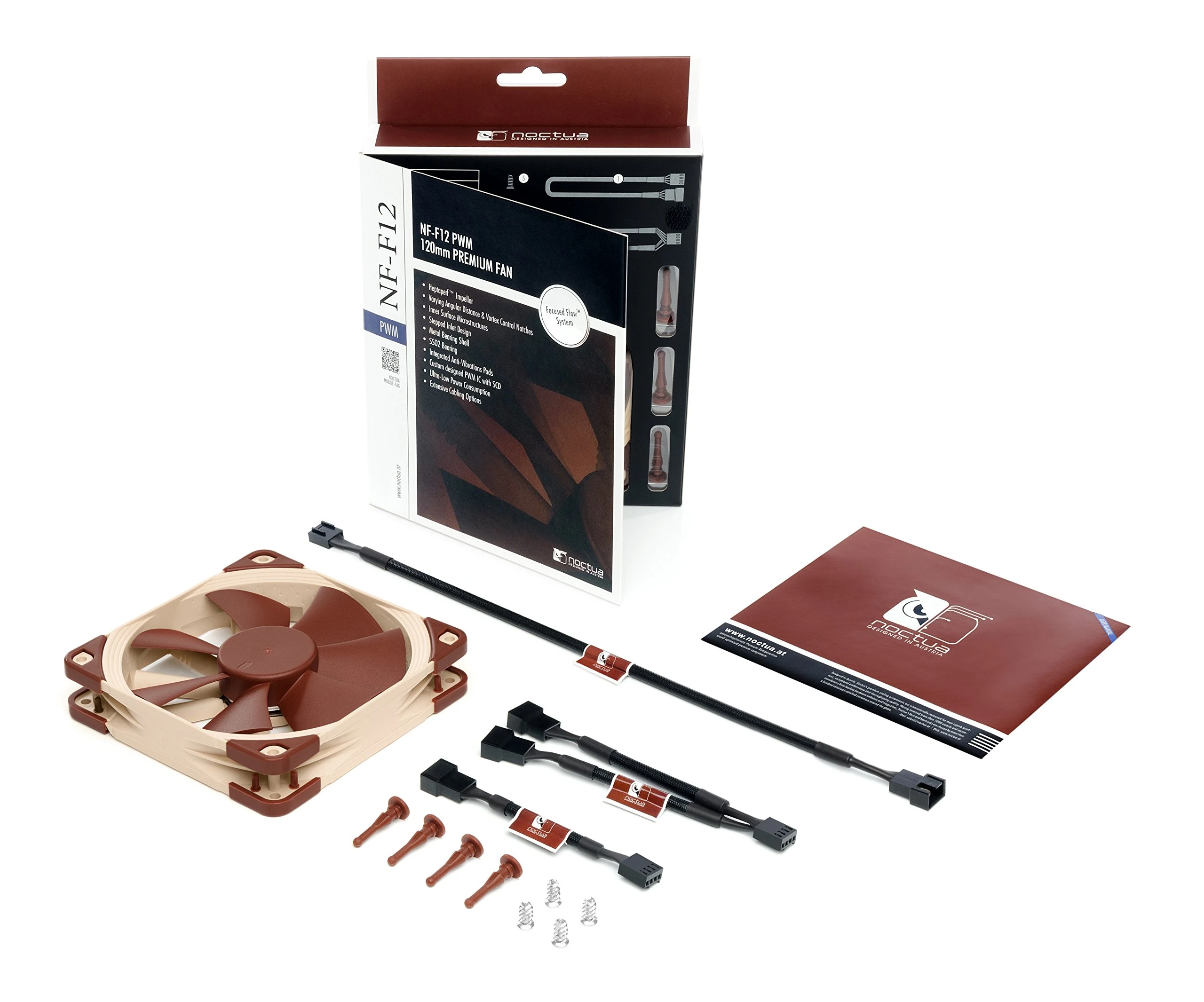 Fan Noctua NF-F12 5V - Brown/Beige - 5V - New