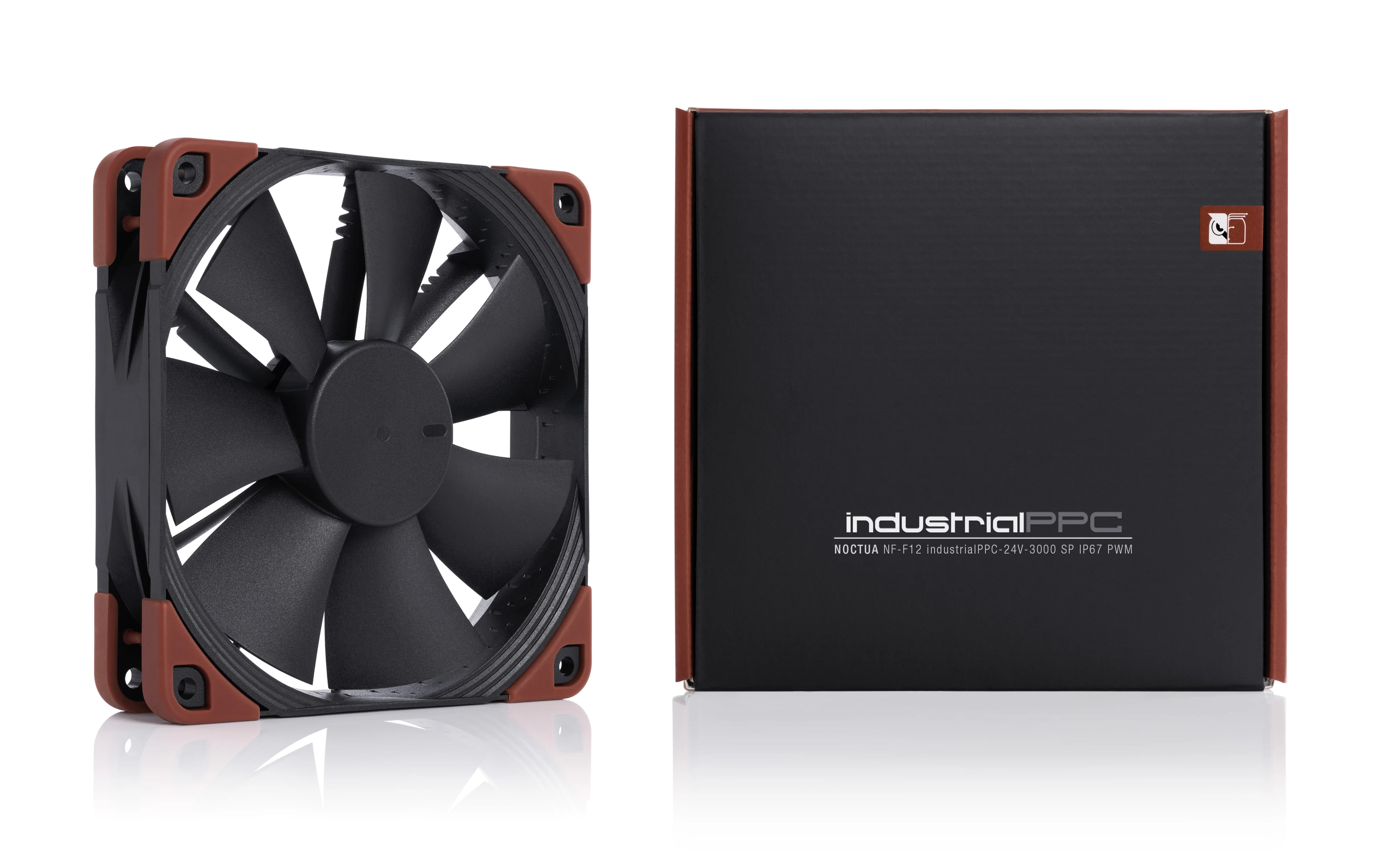 Fan Noctua NF-F12 industrialPPC-24V-3000 SP IP67 PWM - Black - 24V PWM - New