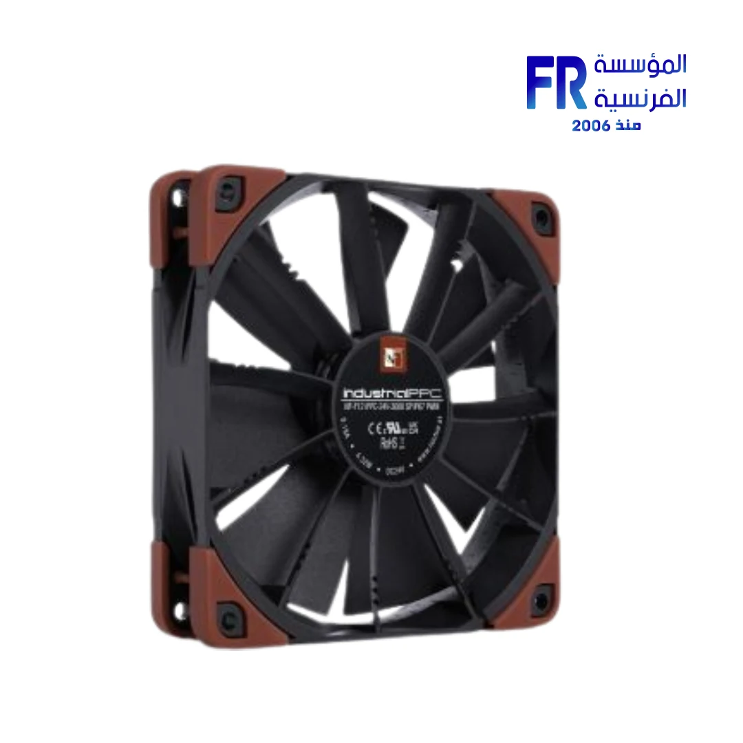 Fan Noctua NF-F12 industrialPPC-24V-3000 SP IP67 PWM - Black - 24V PWM - New