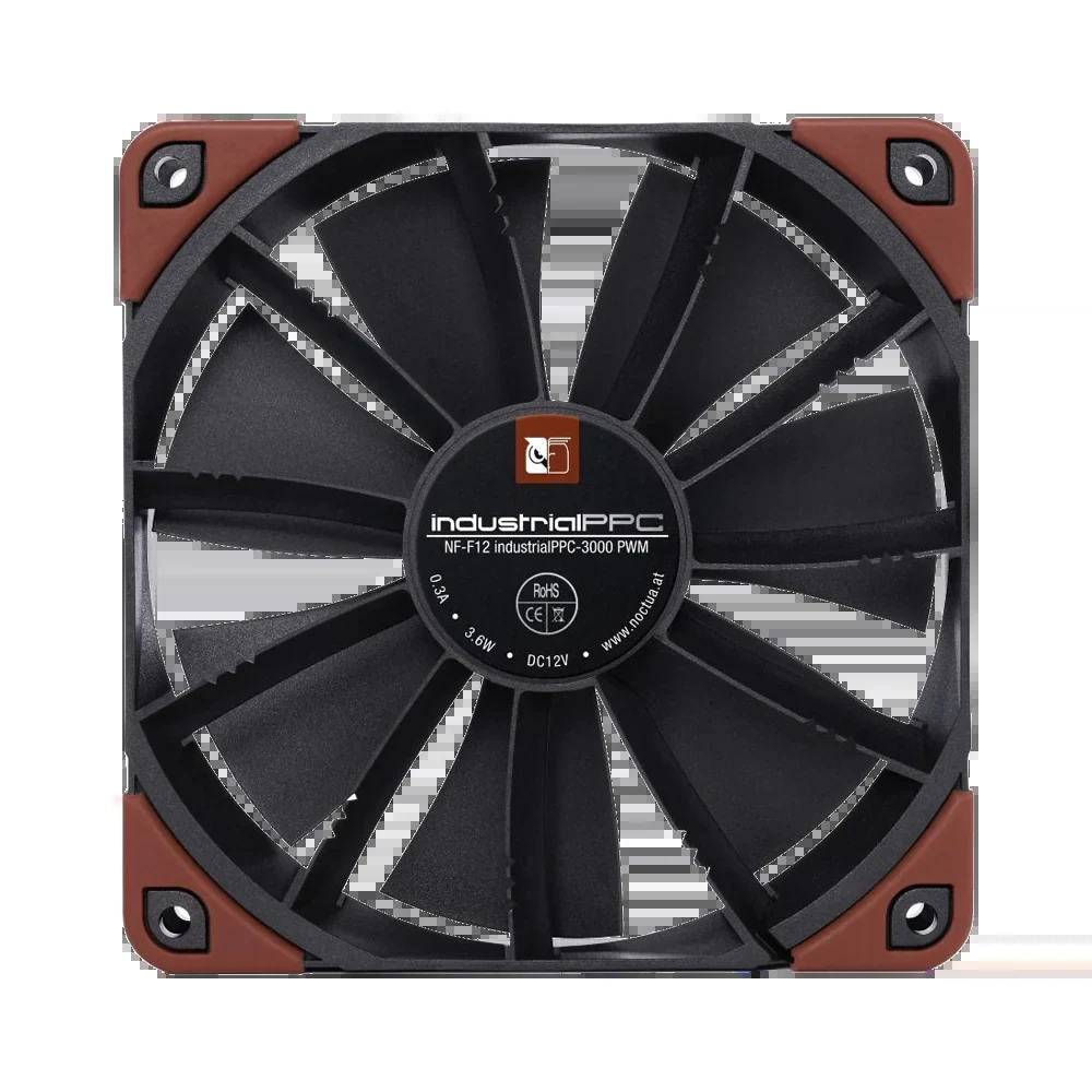 Fan Noctua NF-F12 industrialPPC-3000 PWM - Black - PWM - New