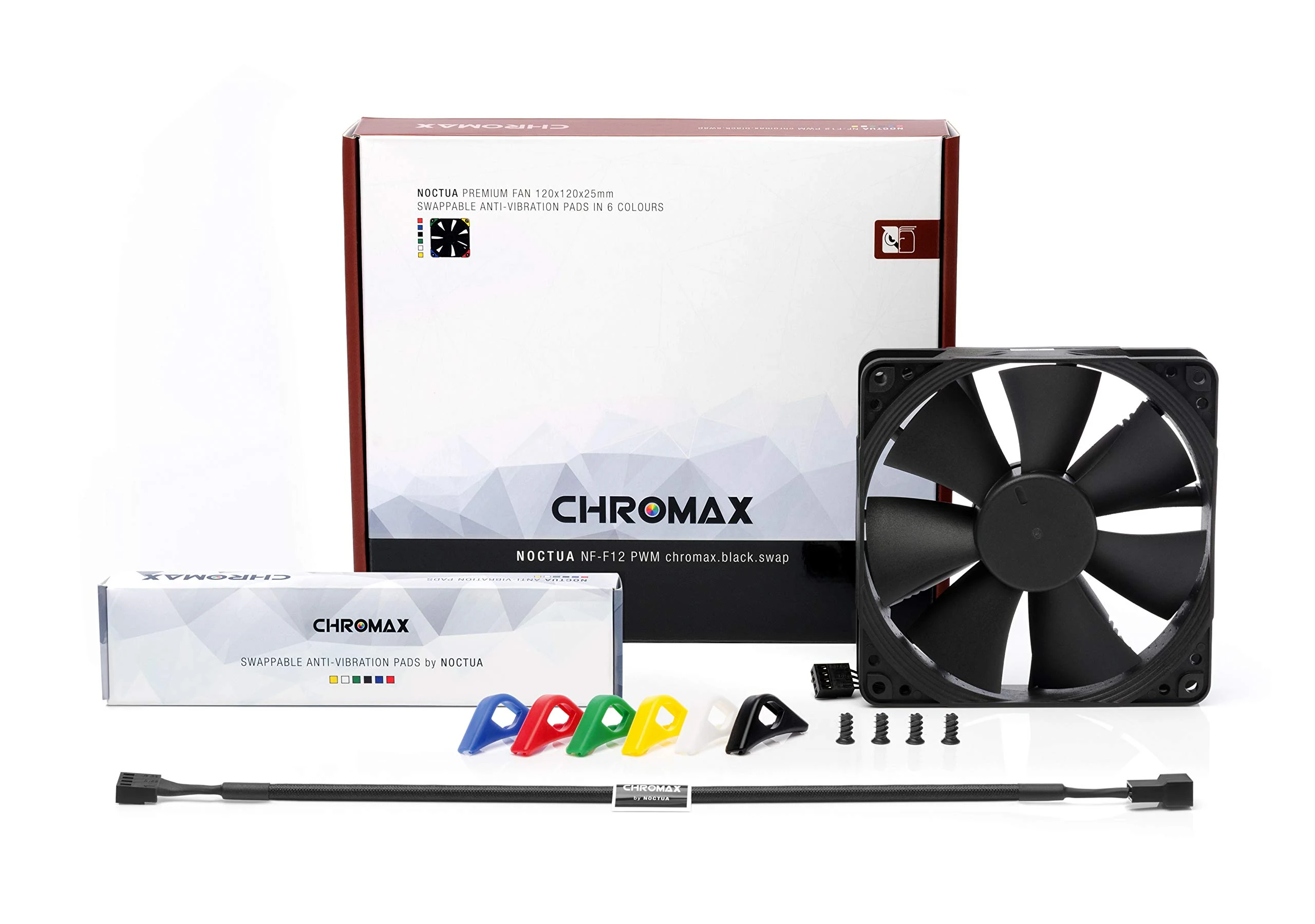 Fan Noctua NF-F12 PWM chromax.black.swap - Black - PWM - New