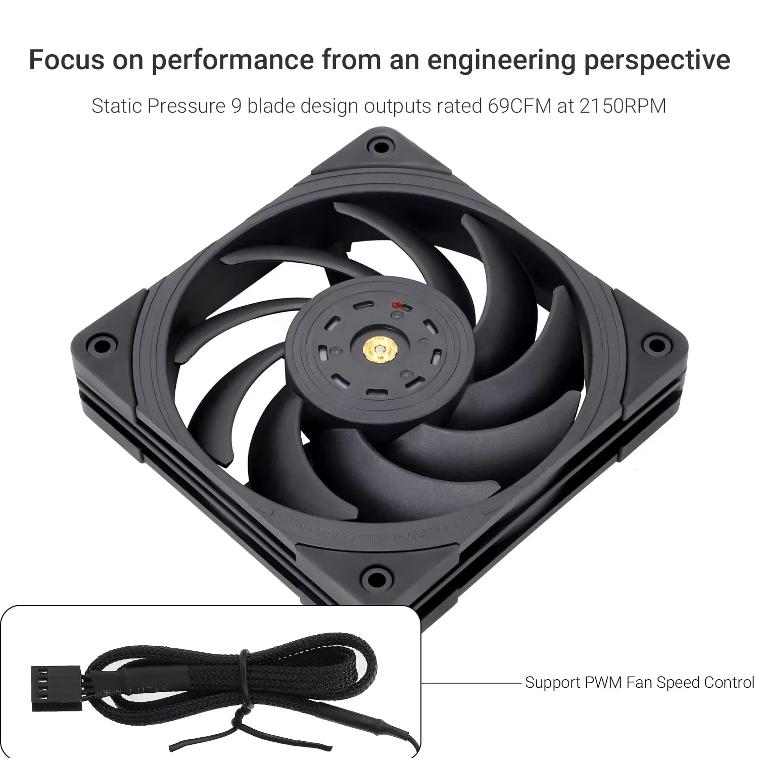 Fan Thermalright TL-B12 - Black - PWM - New