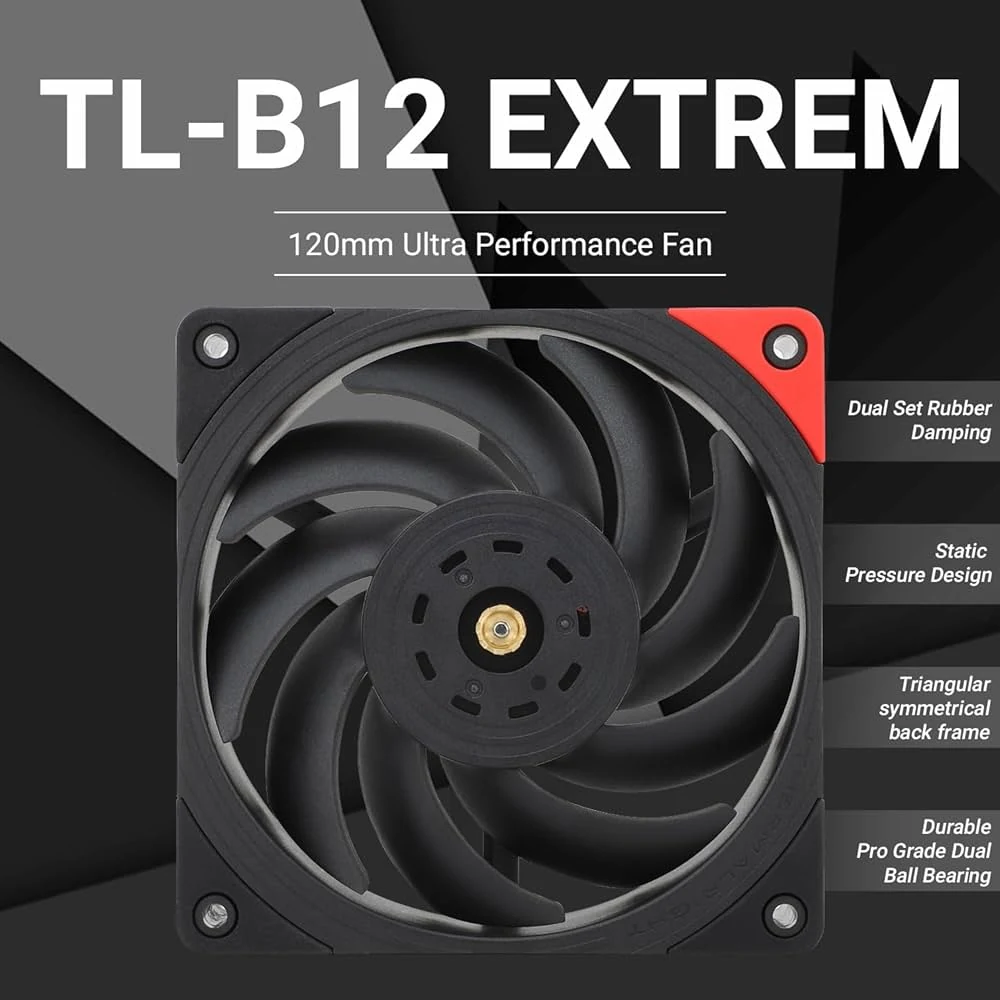 Fan Thermalright TL-B12 EXTREM LCP - Black - PWM - New