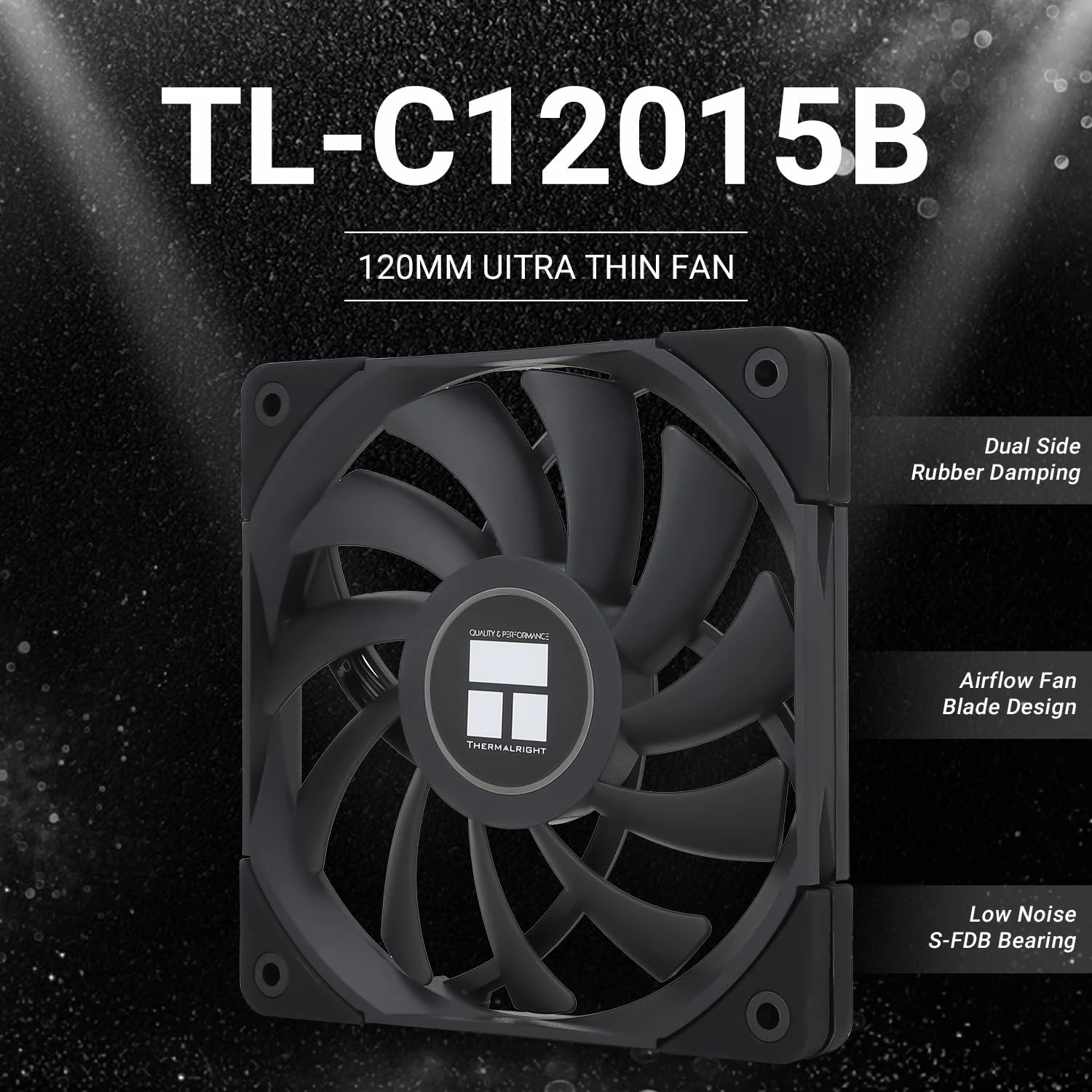 Fan Thermalright TL-C12015B-S - Black - ARGB - New