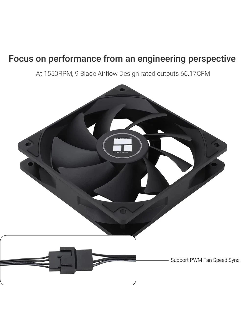 Fan Thermalright TL-C12015B-S - Black - ARGB - New