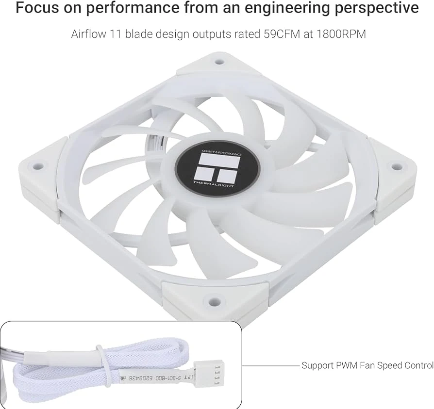 Fan Thermalright TL-C12015W-S - White - ARGB - New