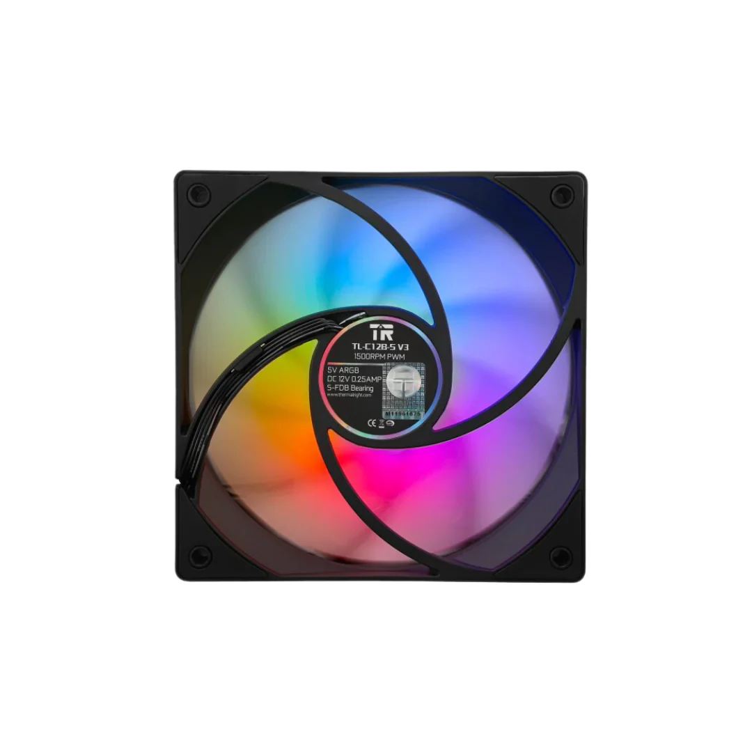 Fan Thermalright TL-C12B - Black - PWM - New