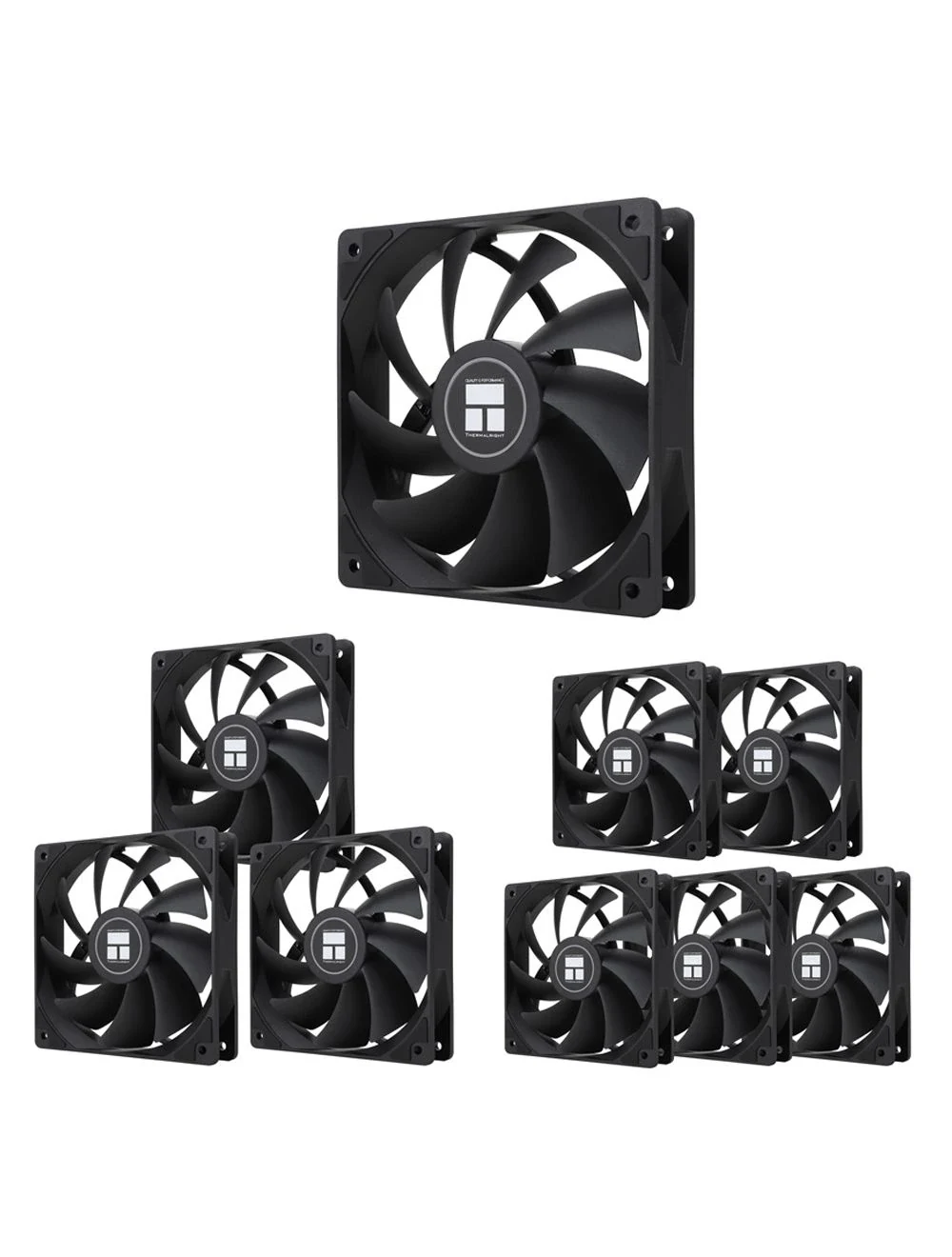 Fan Thermalright TL-C12C - Black - PWM - New