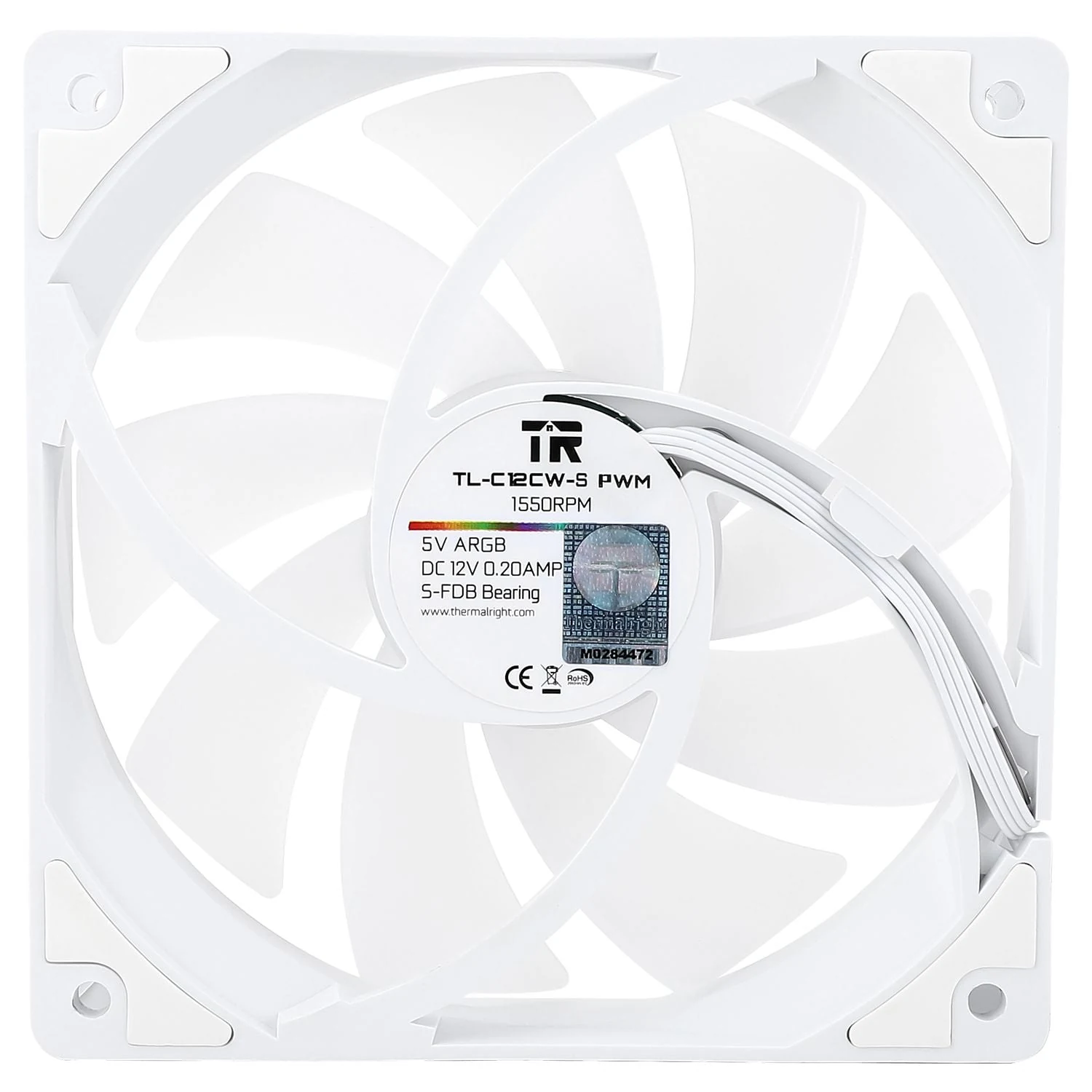 Fan Thermalright TL-C12CW-S - White - ARGB - New