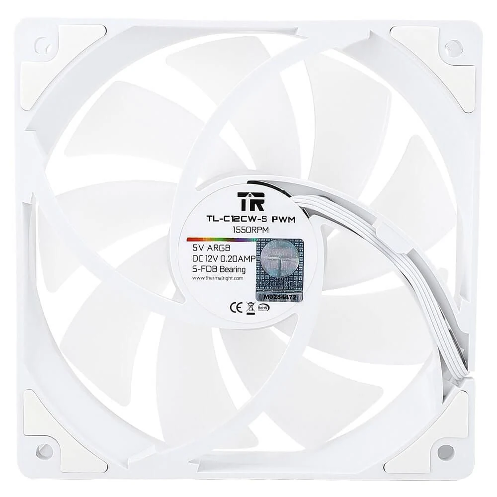 Fan Thermalright TL-C12CW-S X3 Triple Pack - White - ARGB - New