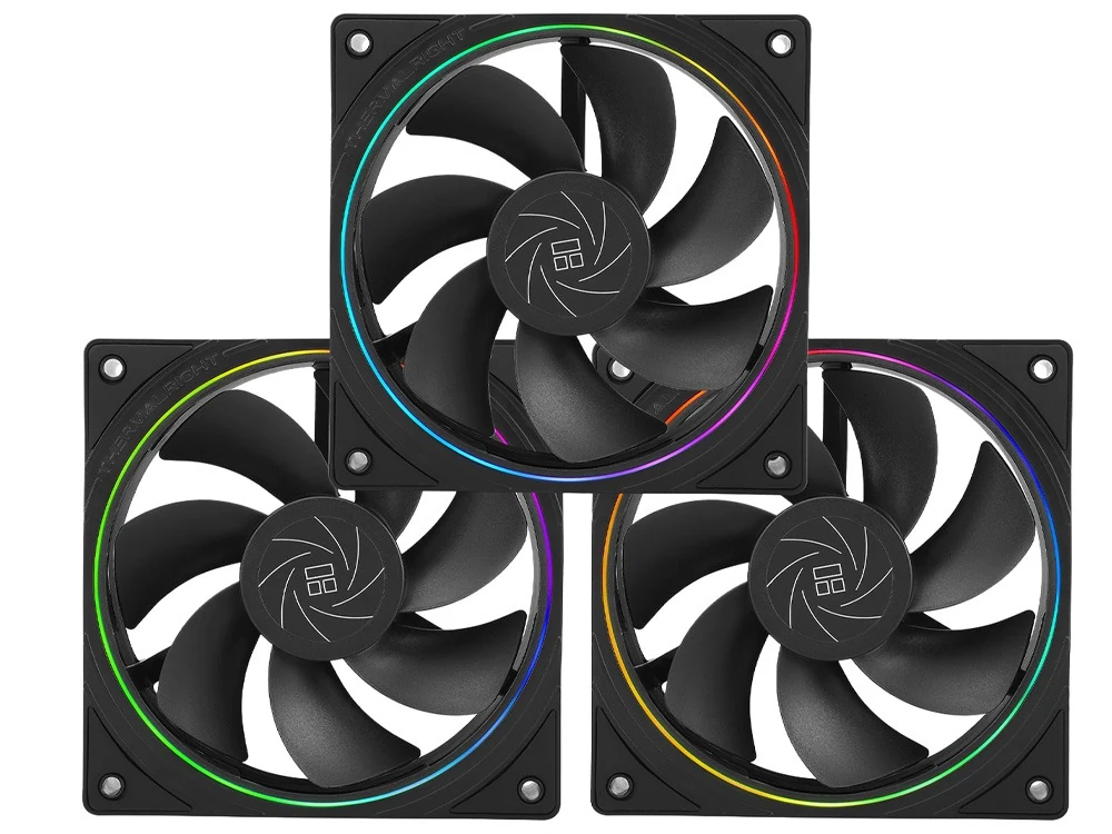 Fan Thermalright TL-C12R-S X3 Triple Pack Reverse Blade - Black - ARGB - New